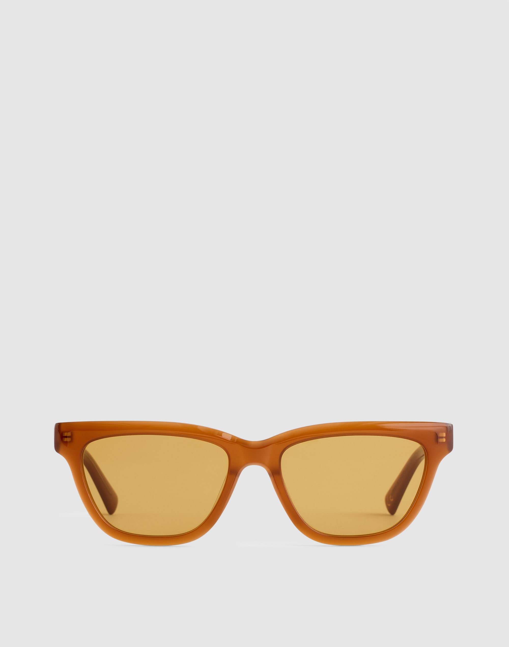 Madewell The Delia Angular Sunglasses In Brown