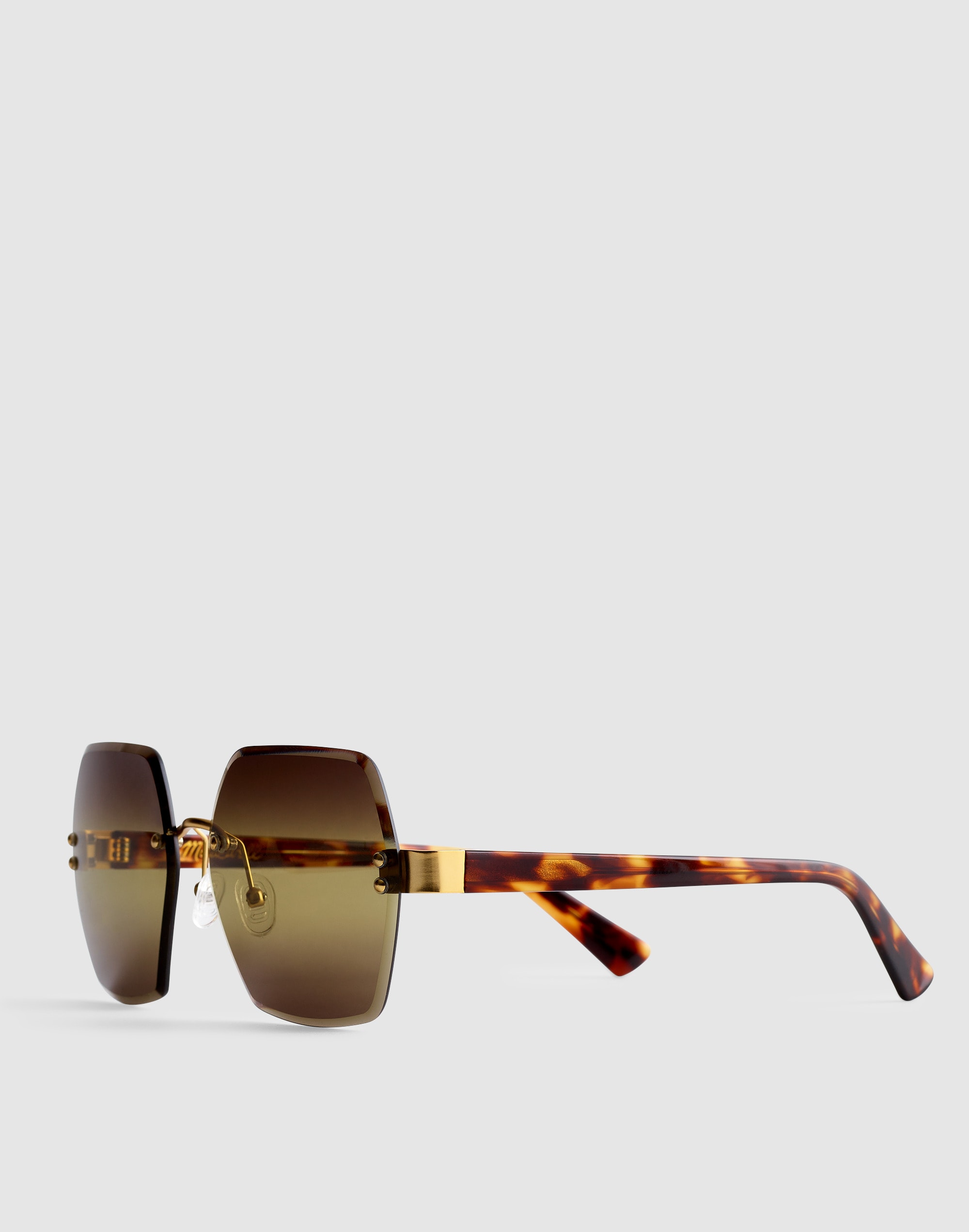 The Weekender Oversized Rimless Sunglasses