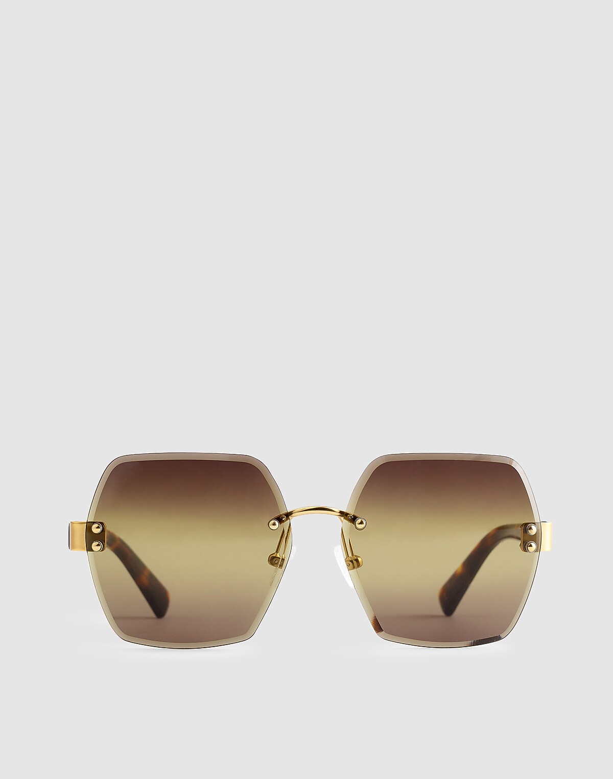 The Weekender Oversized Rimless Sunglasses