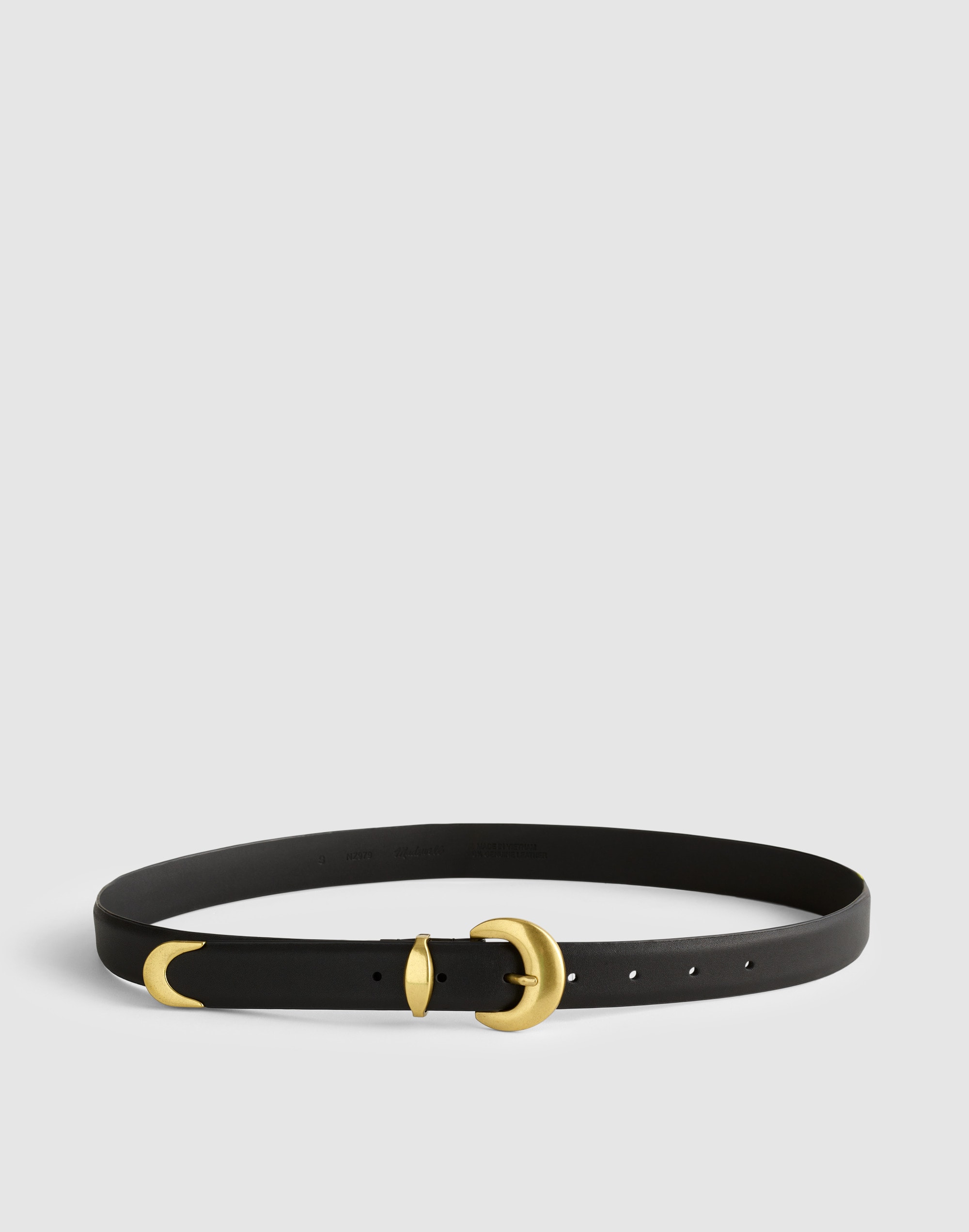 Domed-Buckle Wide Belt
