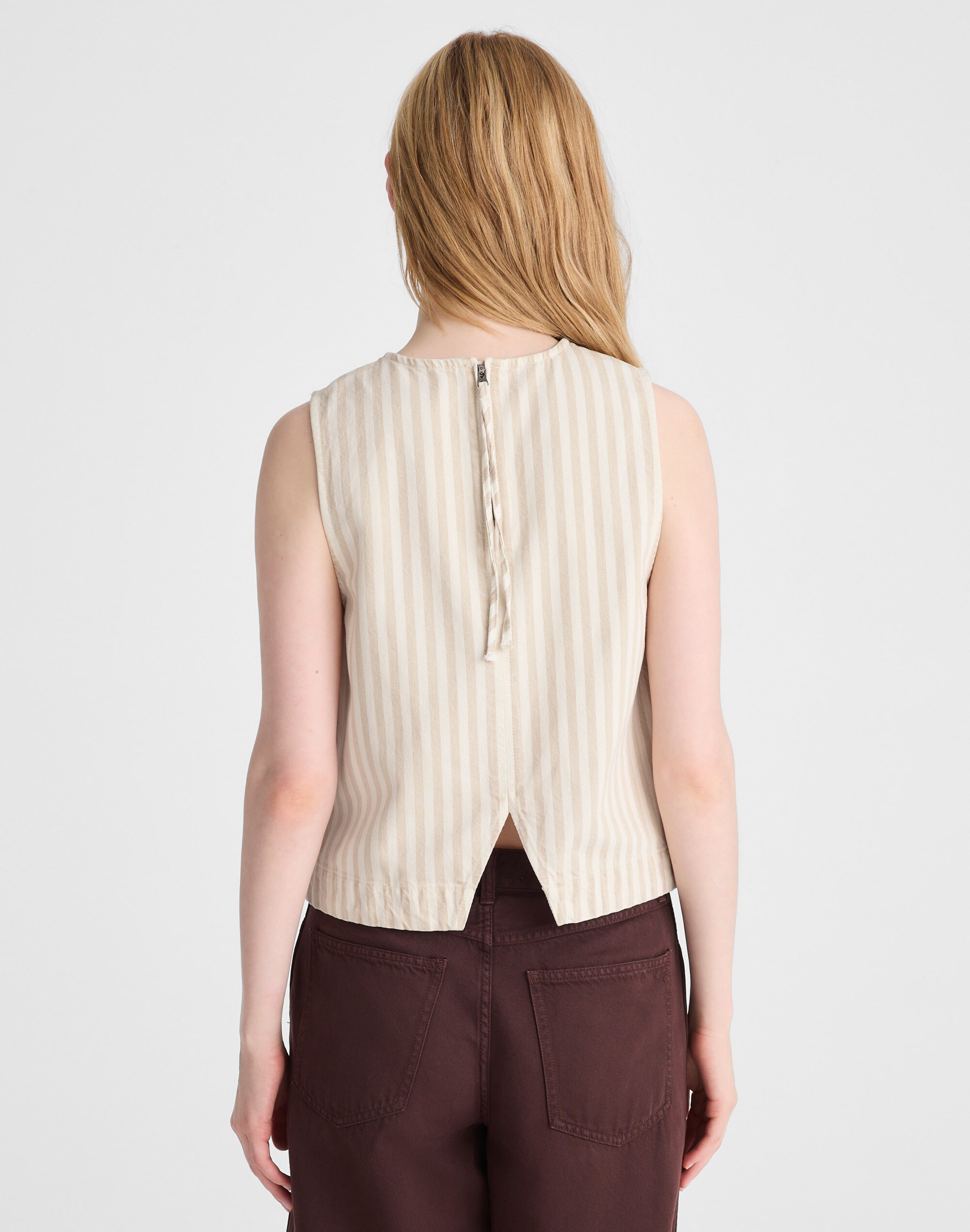 Denim Boxy Shell Top