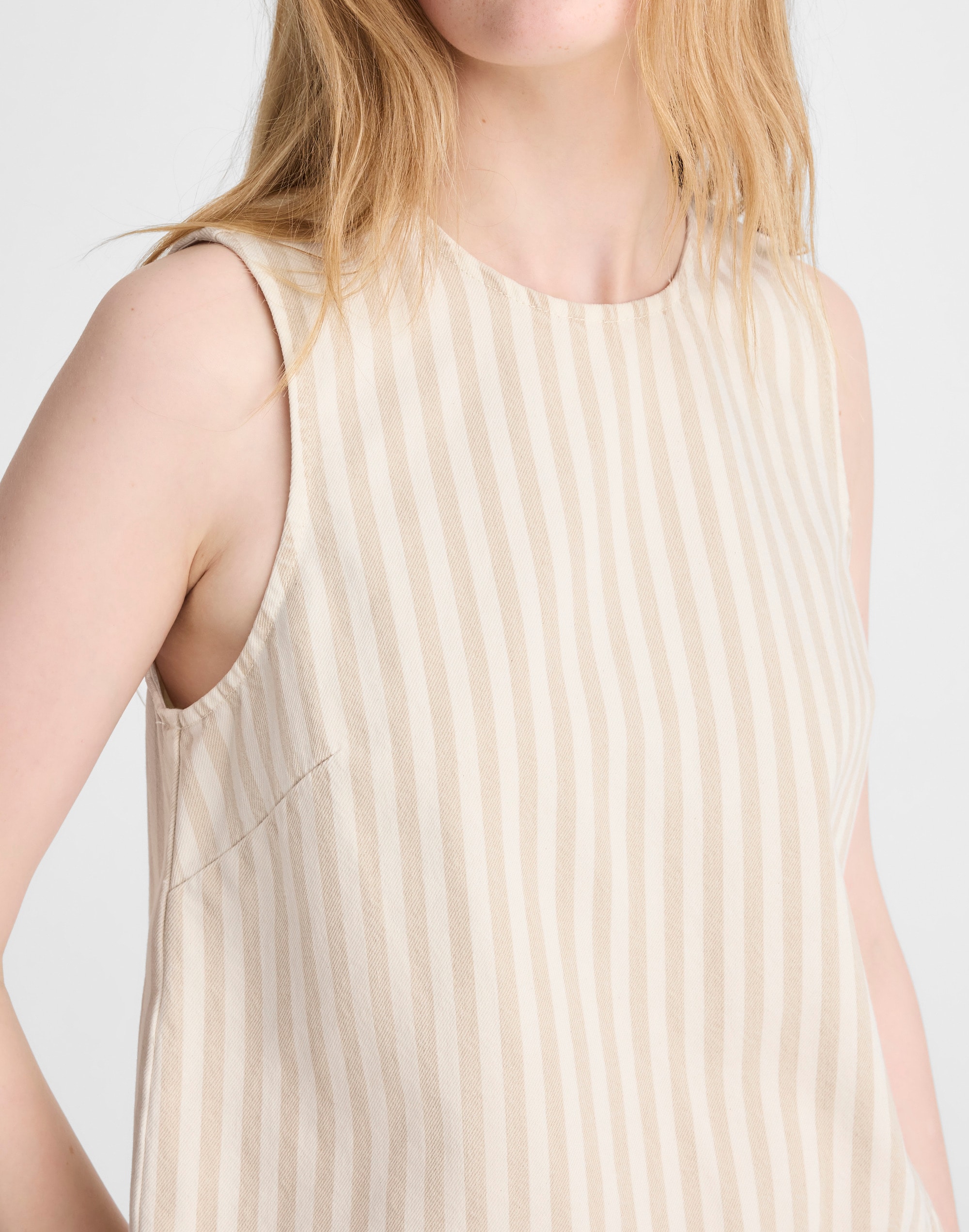 Denim Boxy Shell Top