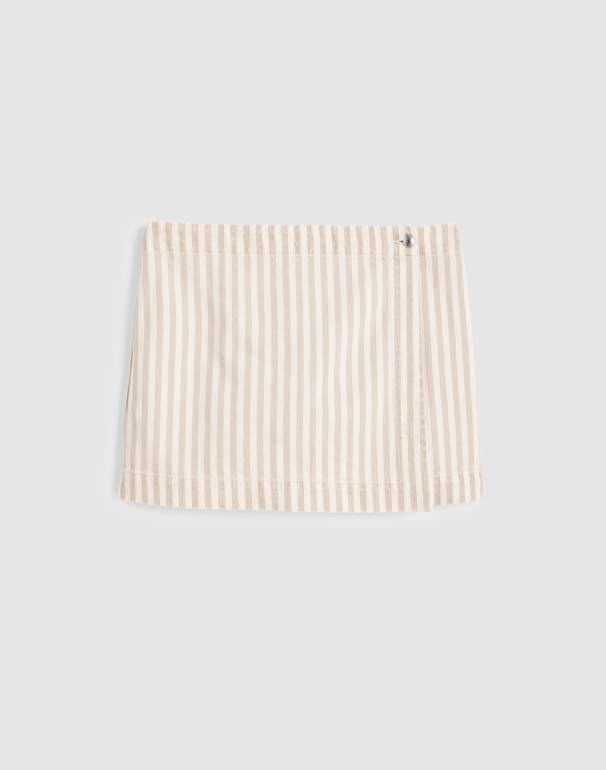 Denim Wrap Mini Skort