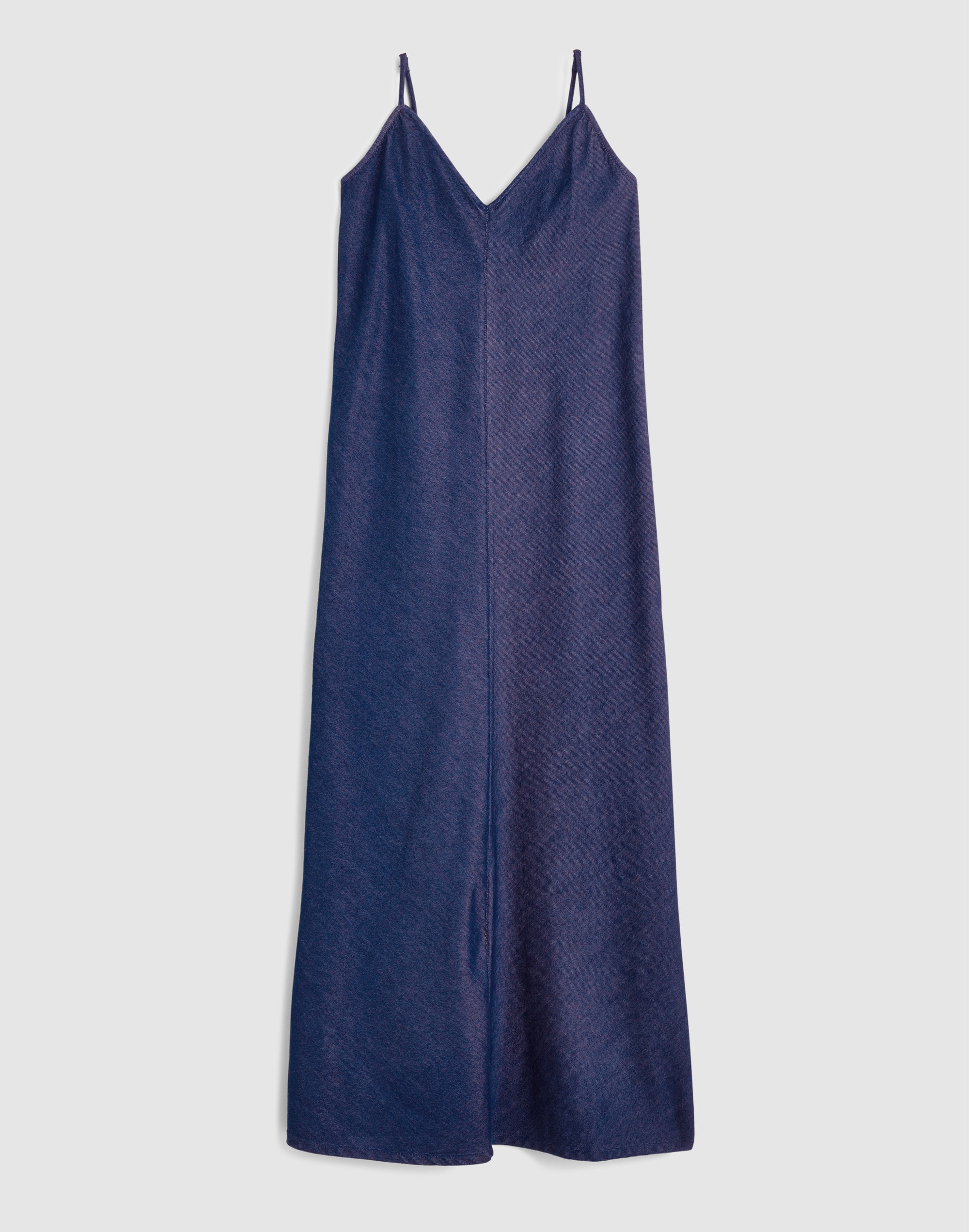 Airy Denim Maxi Slip Dress