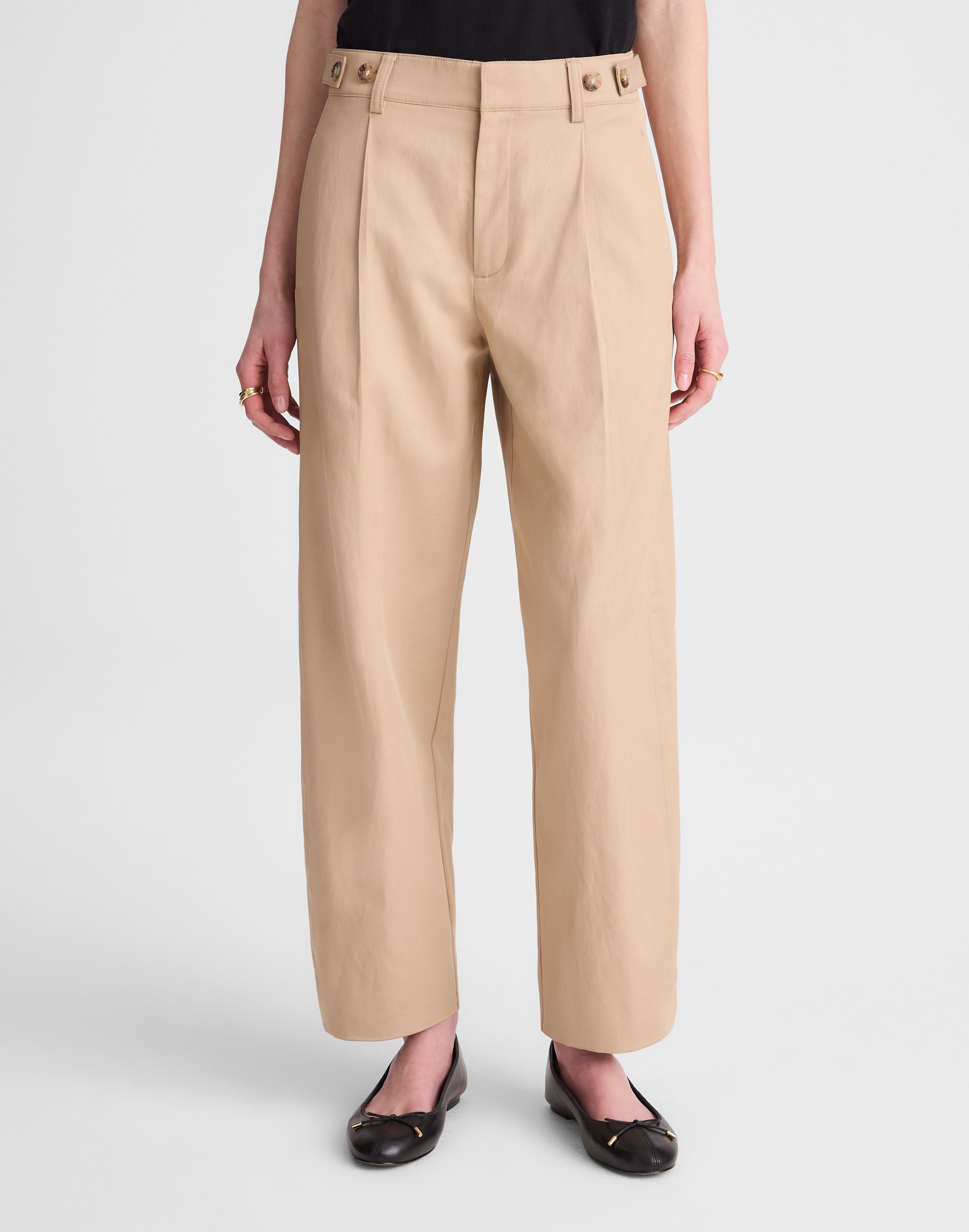 The Tapered-Leg Pant in Drapey Twill