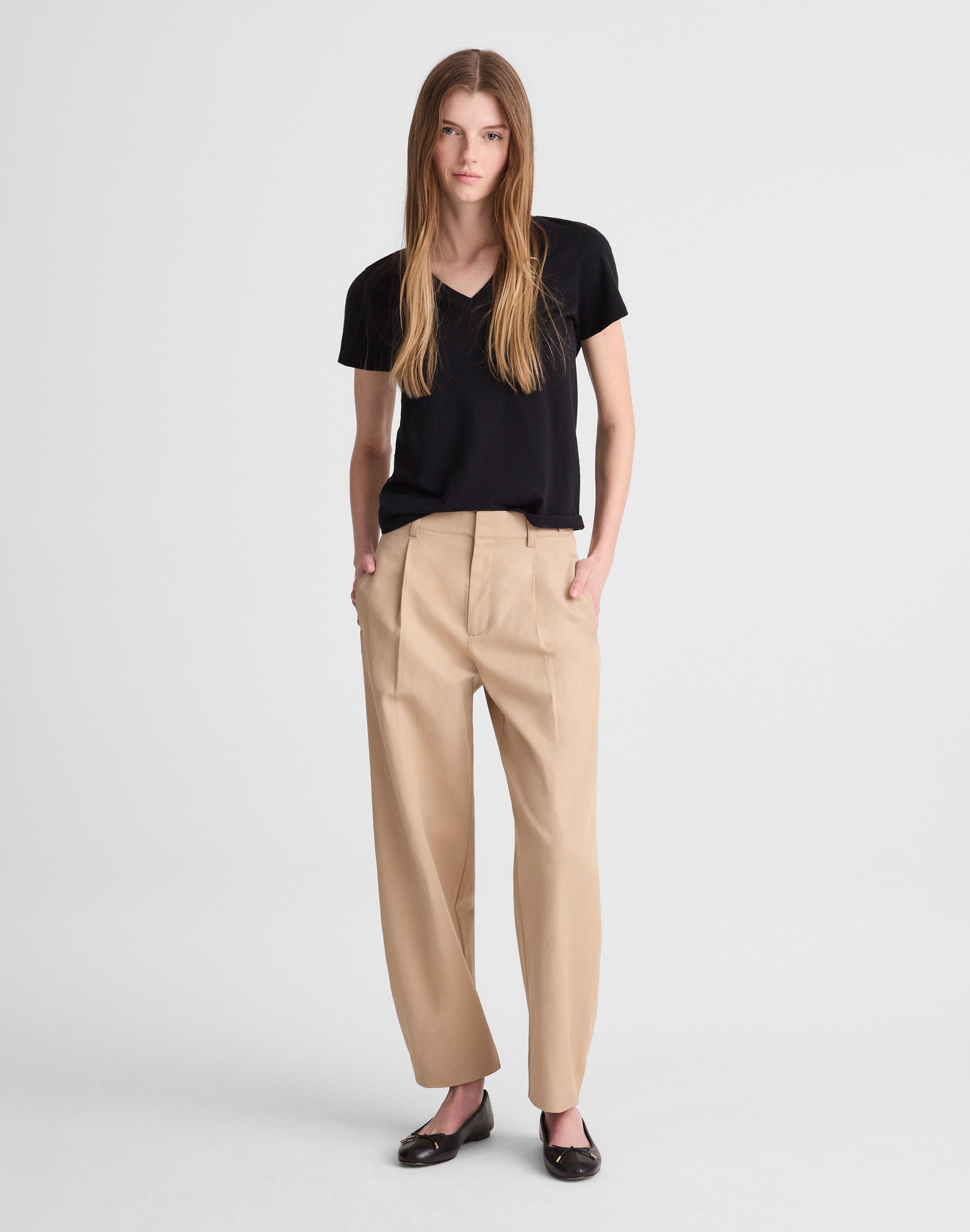 Madewell The Tapered-leg Pant In Neutral