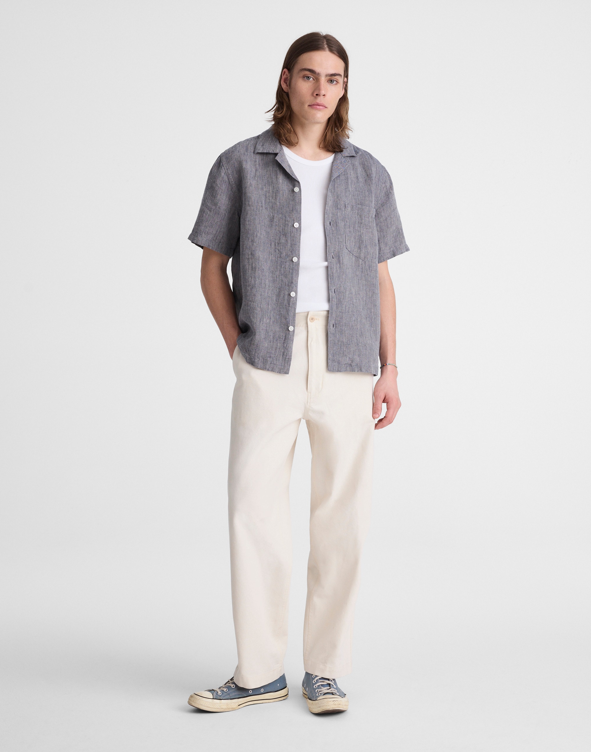 Utility Pant in Cotton-Hemp Canvas