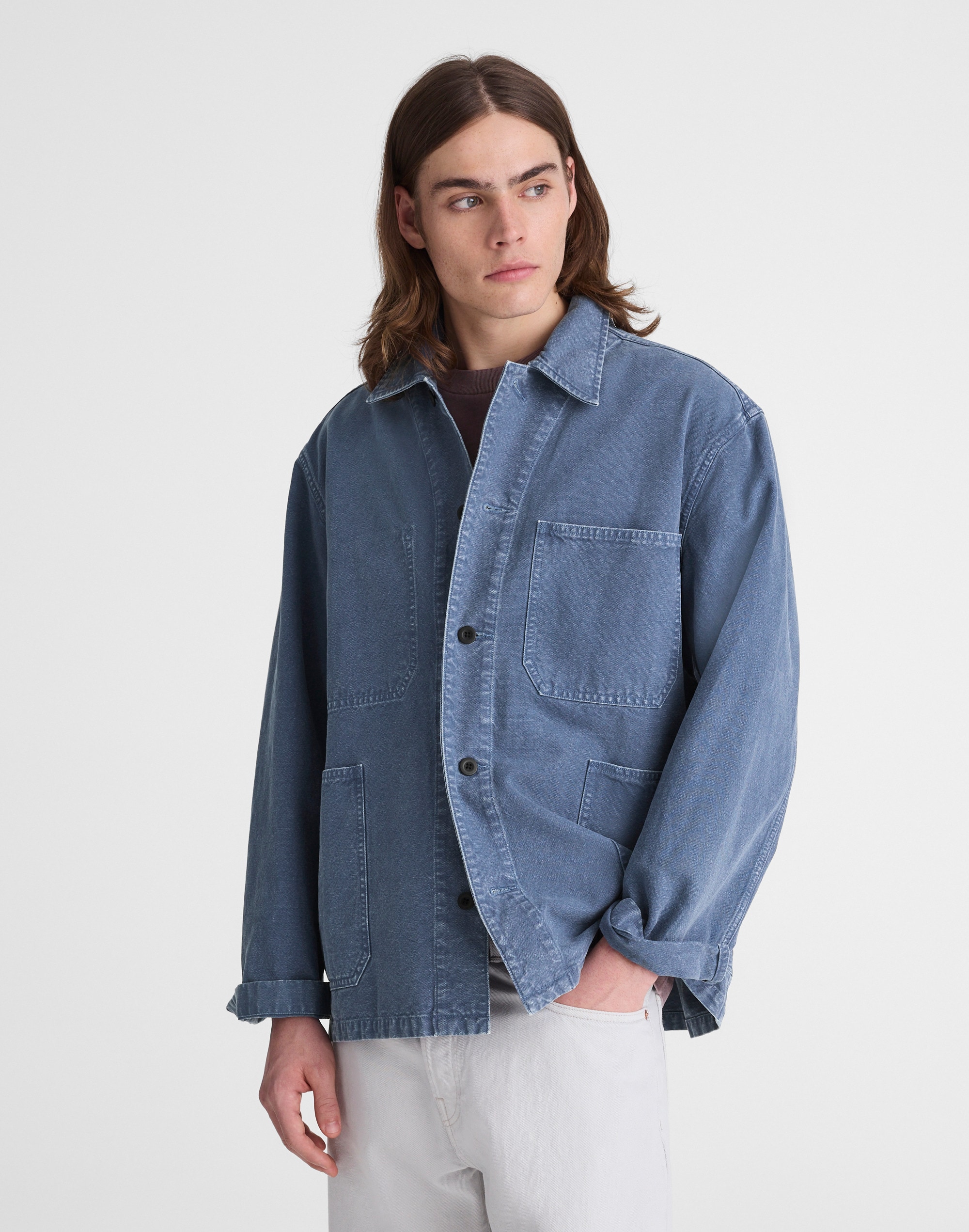 Chore Jacket in Cotton-Hemp Blend