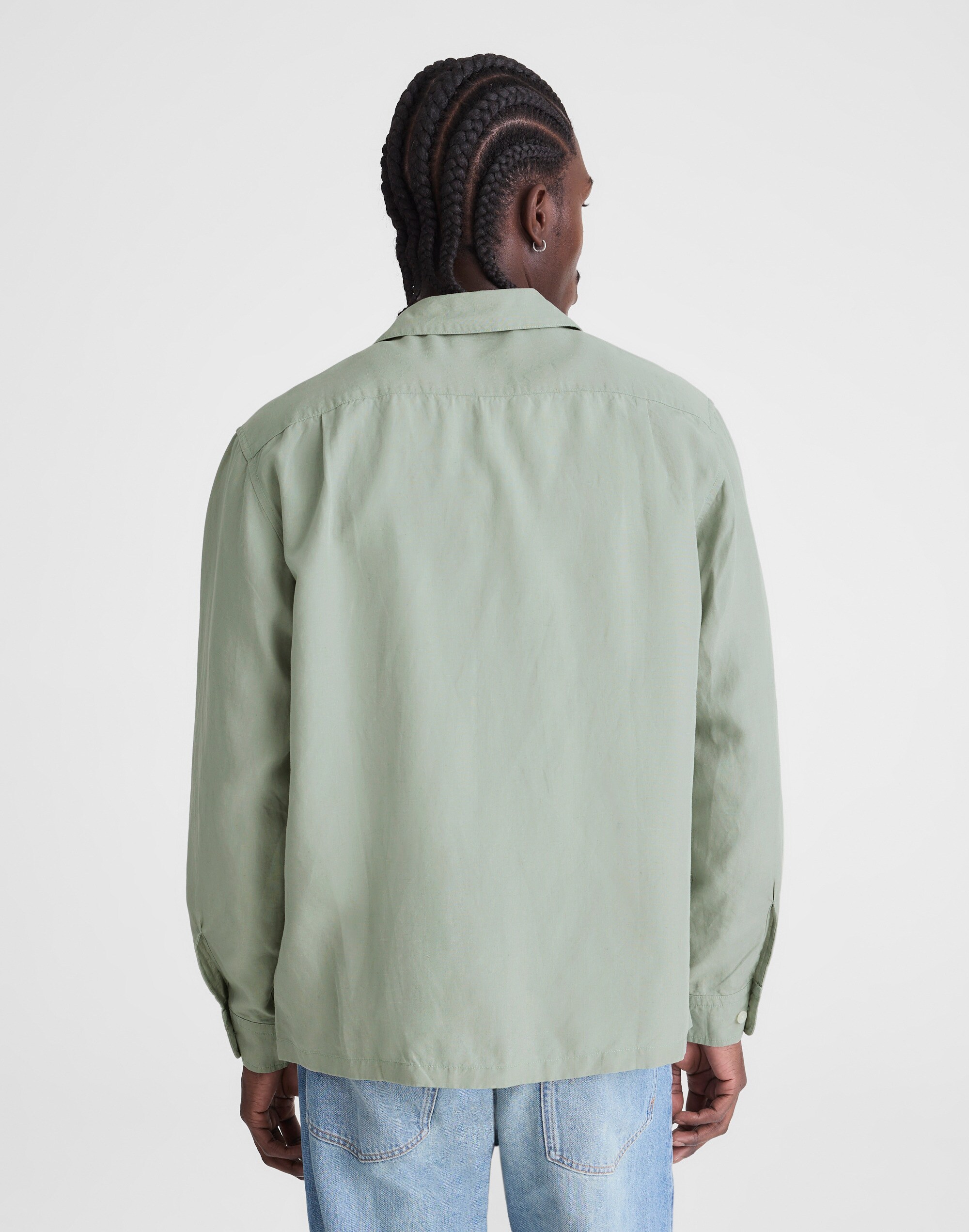 The Long-Sleeve Camp Shirt in Archive Linen Blend