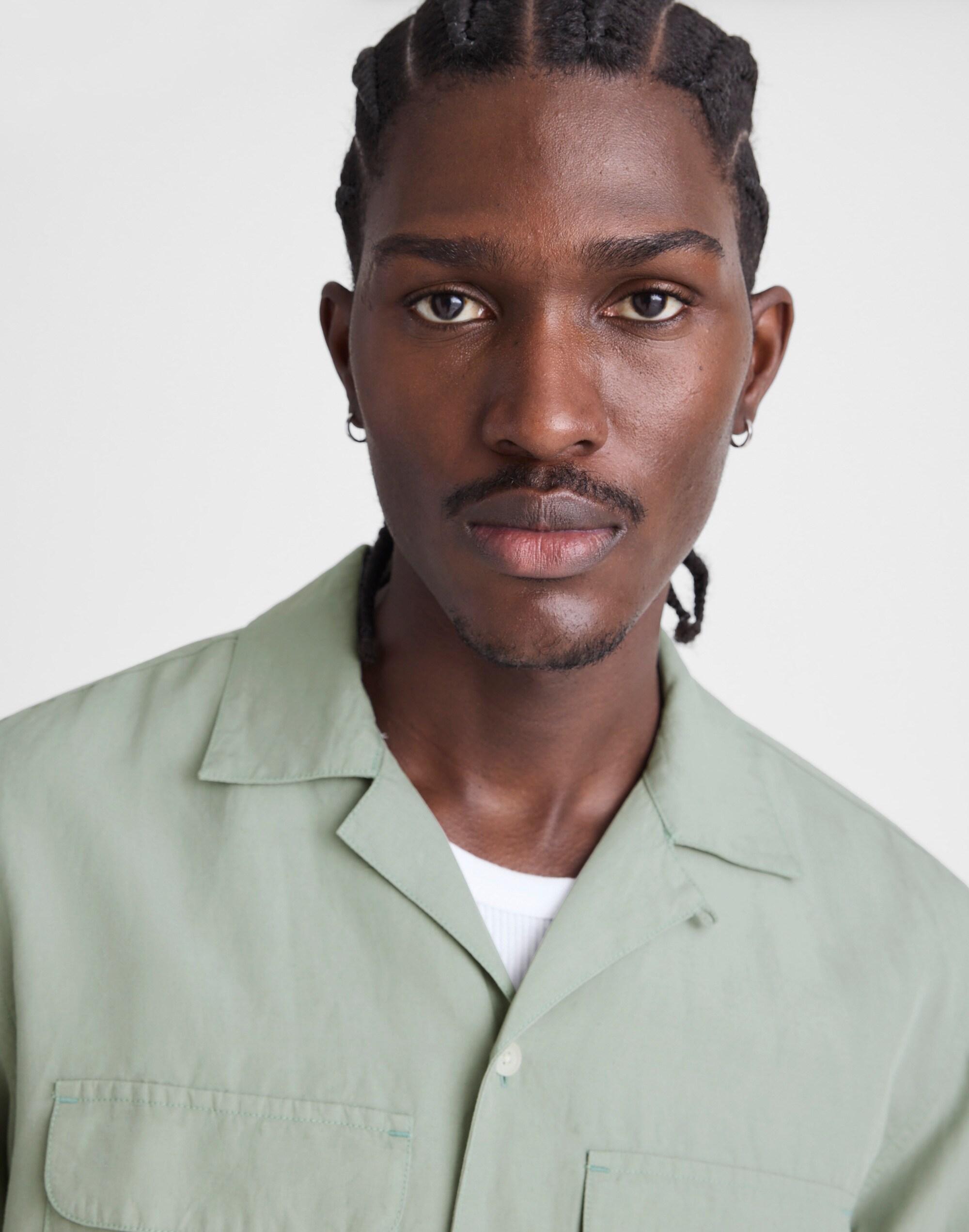 The Long-Sleeve Camp Shirt in Archive Linen Blend