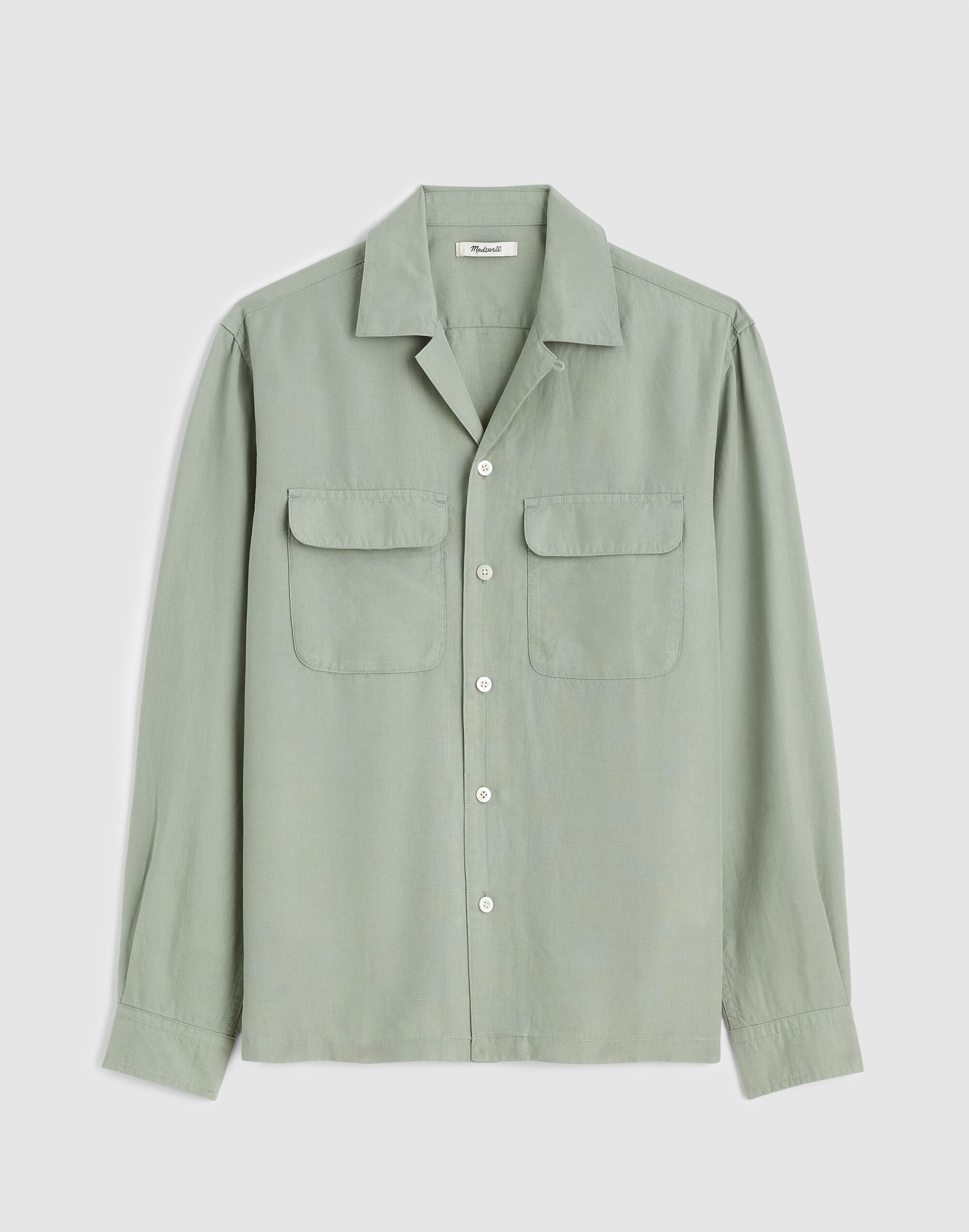 The Long-Sleeve Camp Shirt in Archive Linen Blend
