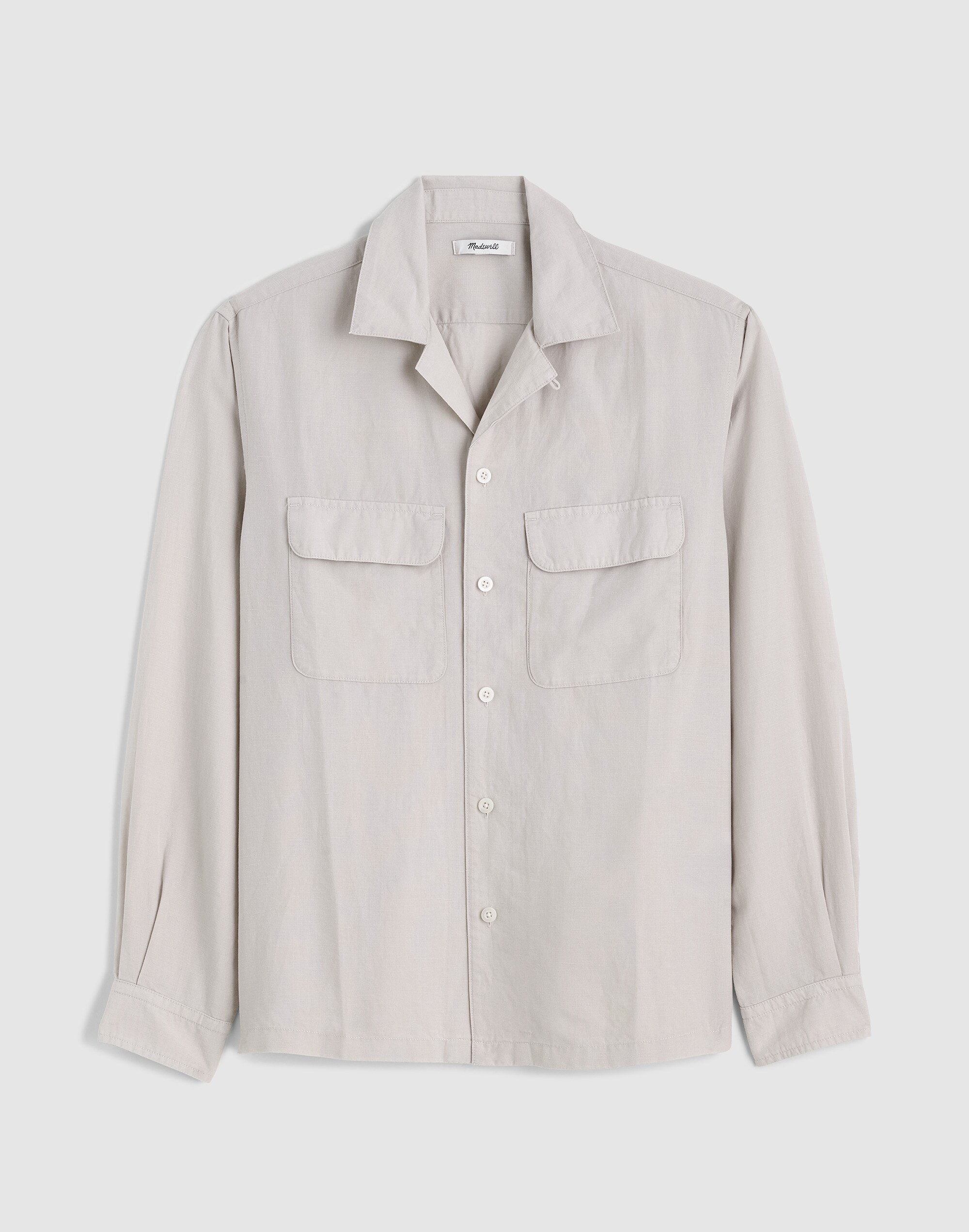 The Long-Sleeve Camp Shirt in Archive Linen Blend