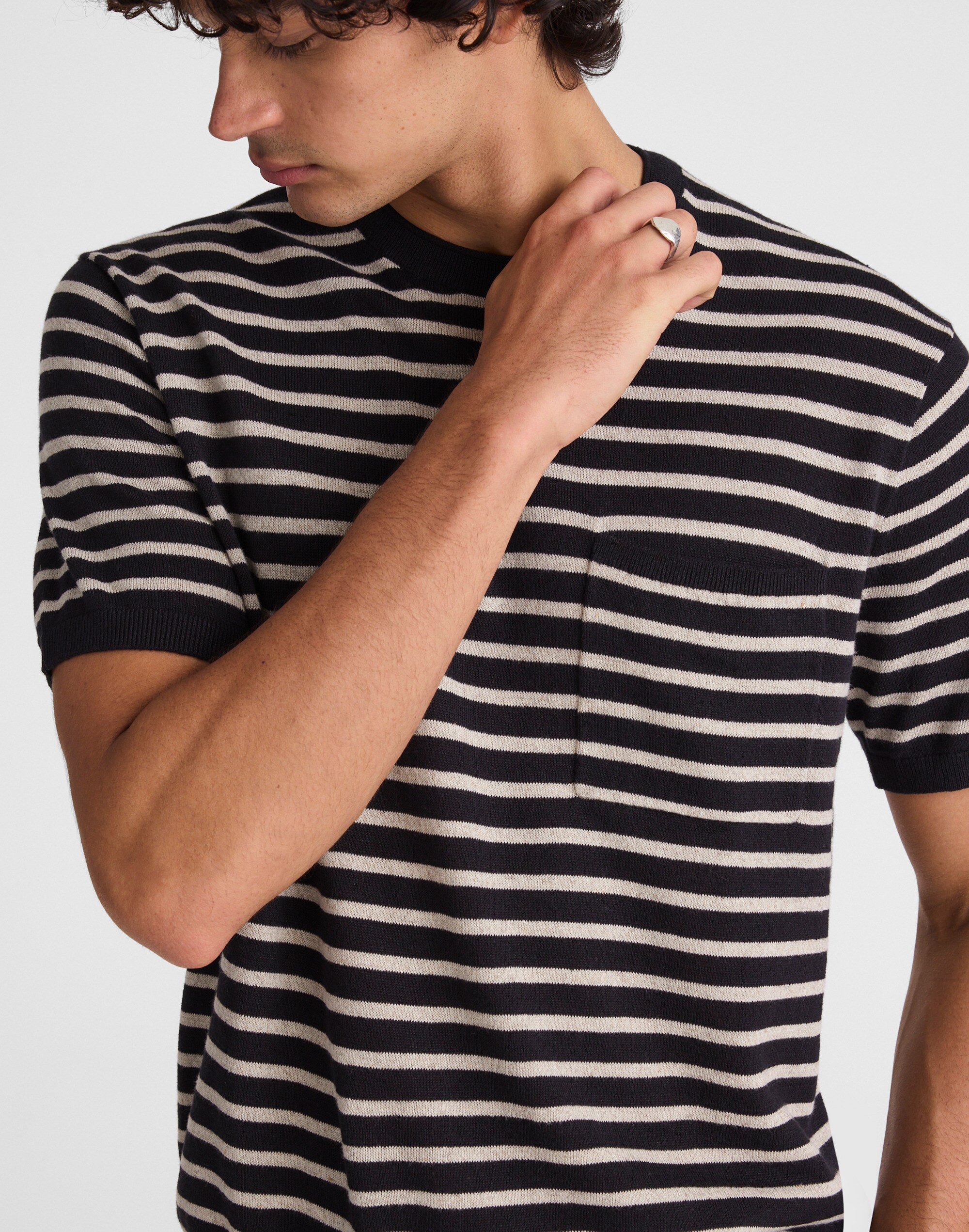 Rollneck Knit Tee