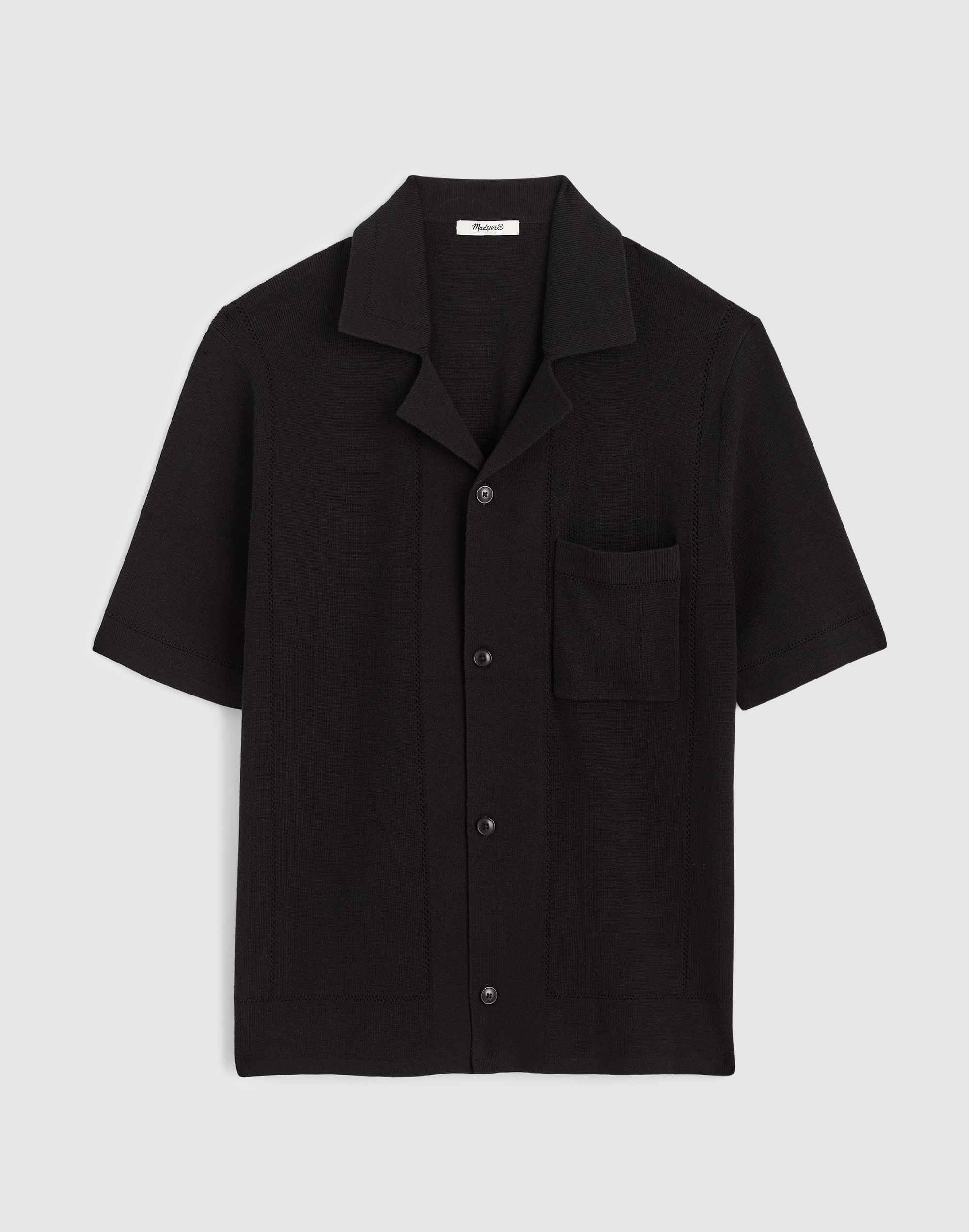 Knit Short-Sleeve Boxy Shirt