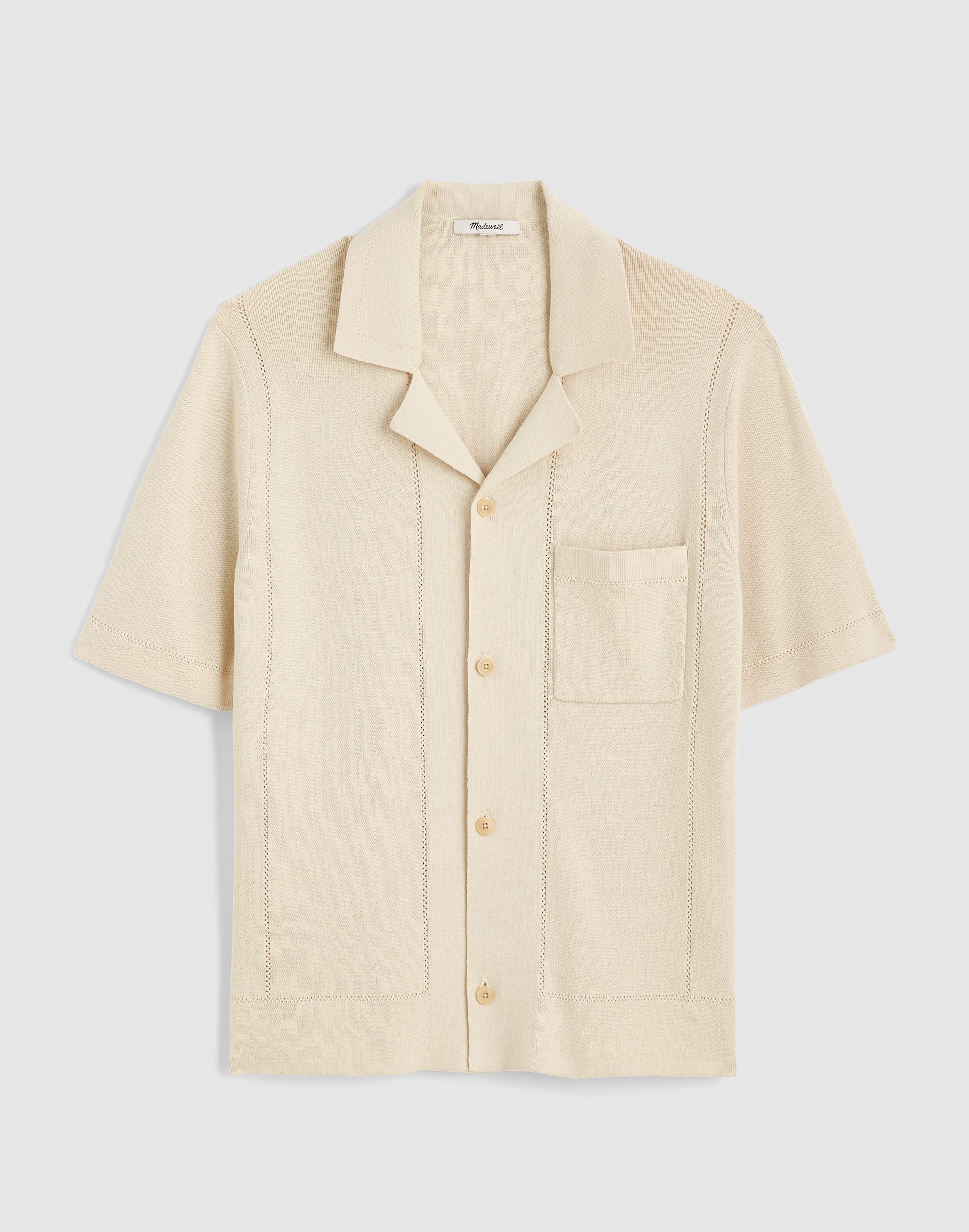 Knit Short-Sleeve Boxy Shirt