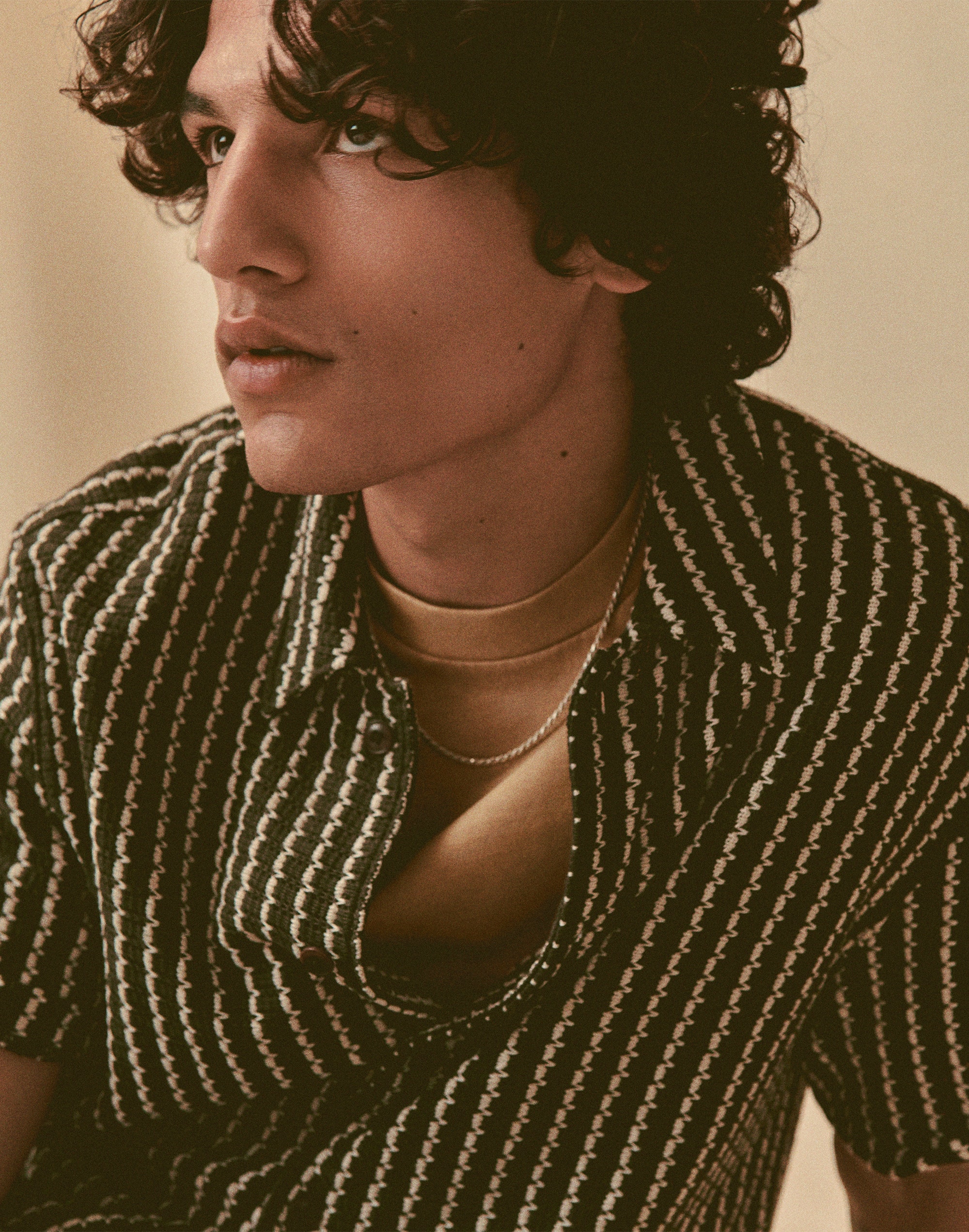 Textured-Knit Short-Sleeve Shirt