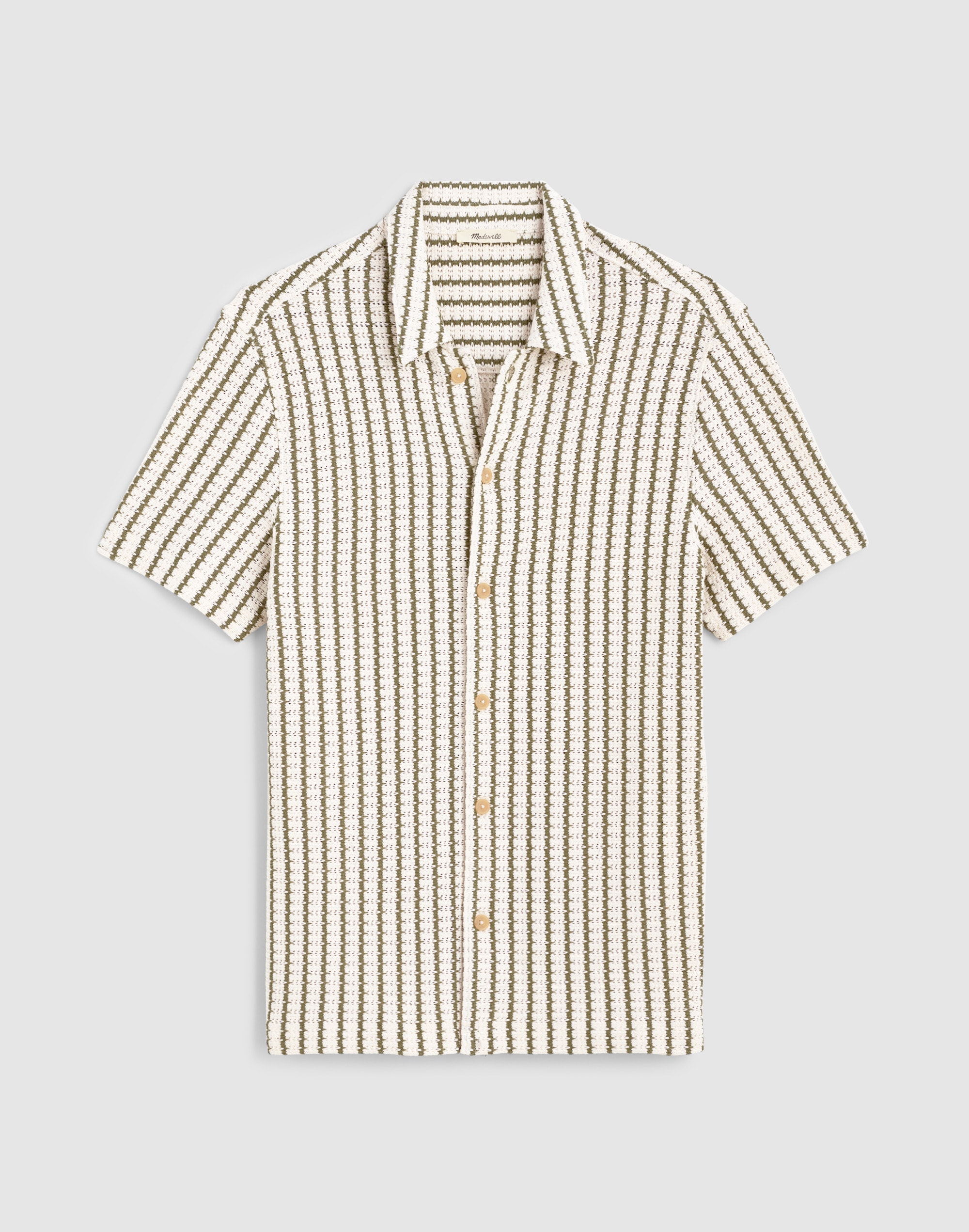 Textured-Knit Short-Sleeve Shirt
