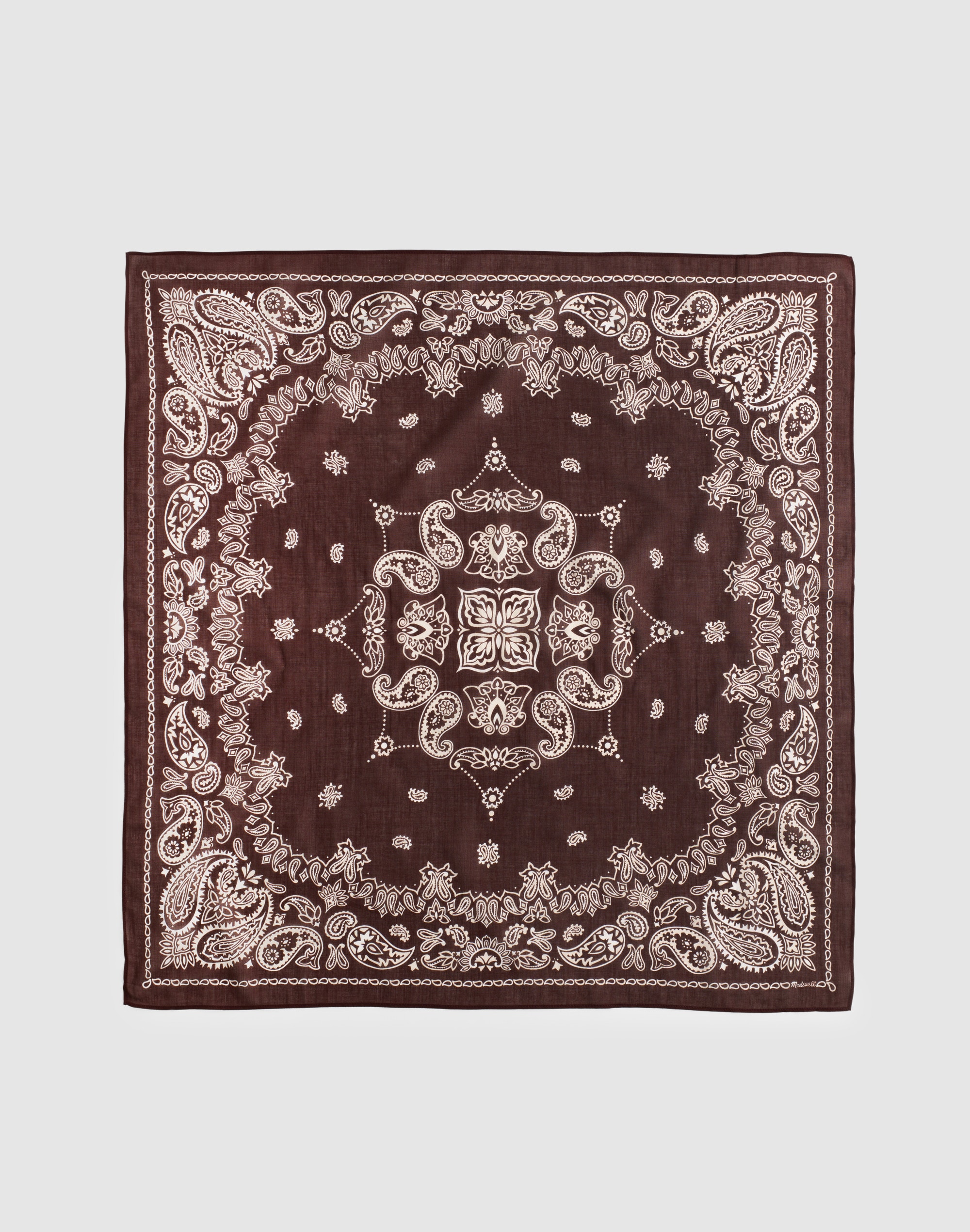 Madewell Medium Bandana In Brown