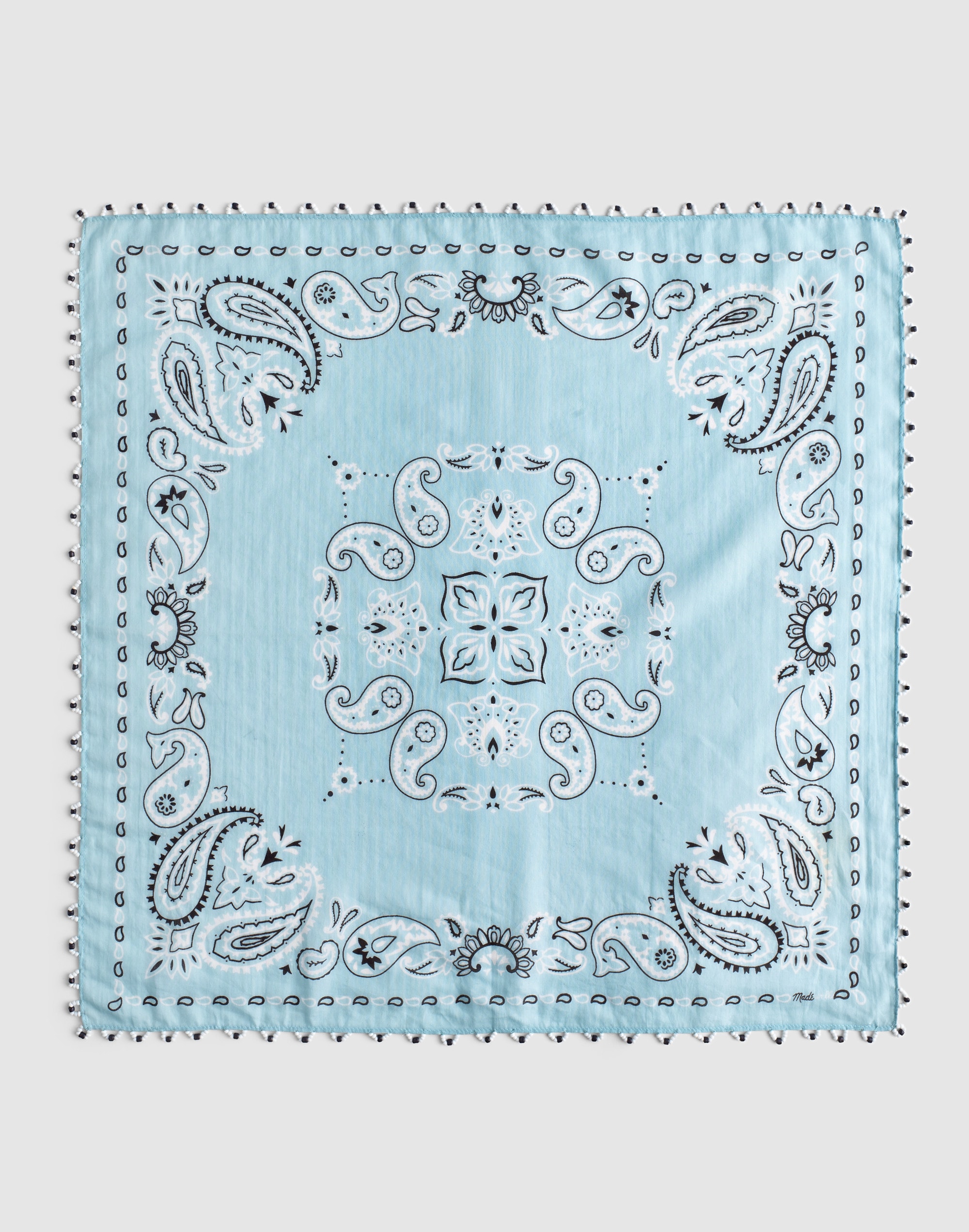 Beaded Bandana in Cotton Blend