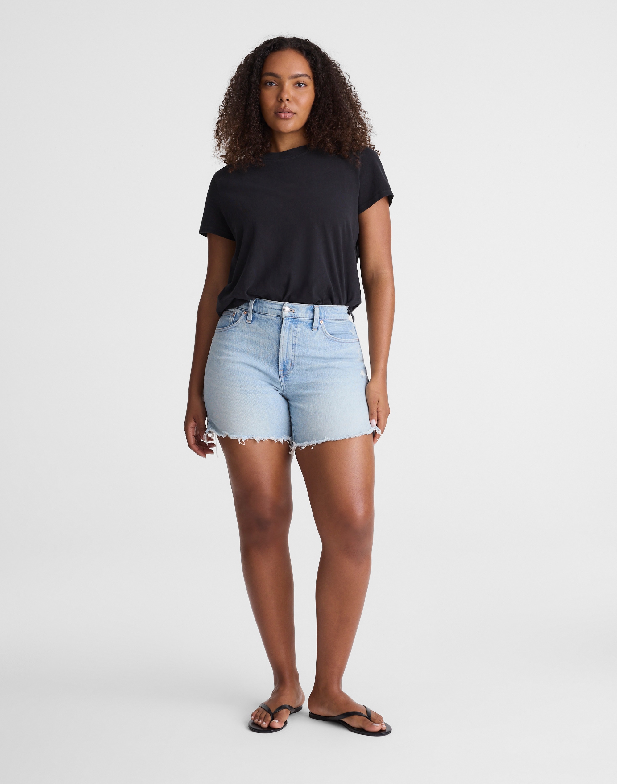 The Curvy Perfect Vintage Mid-Length Jean Short