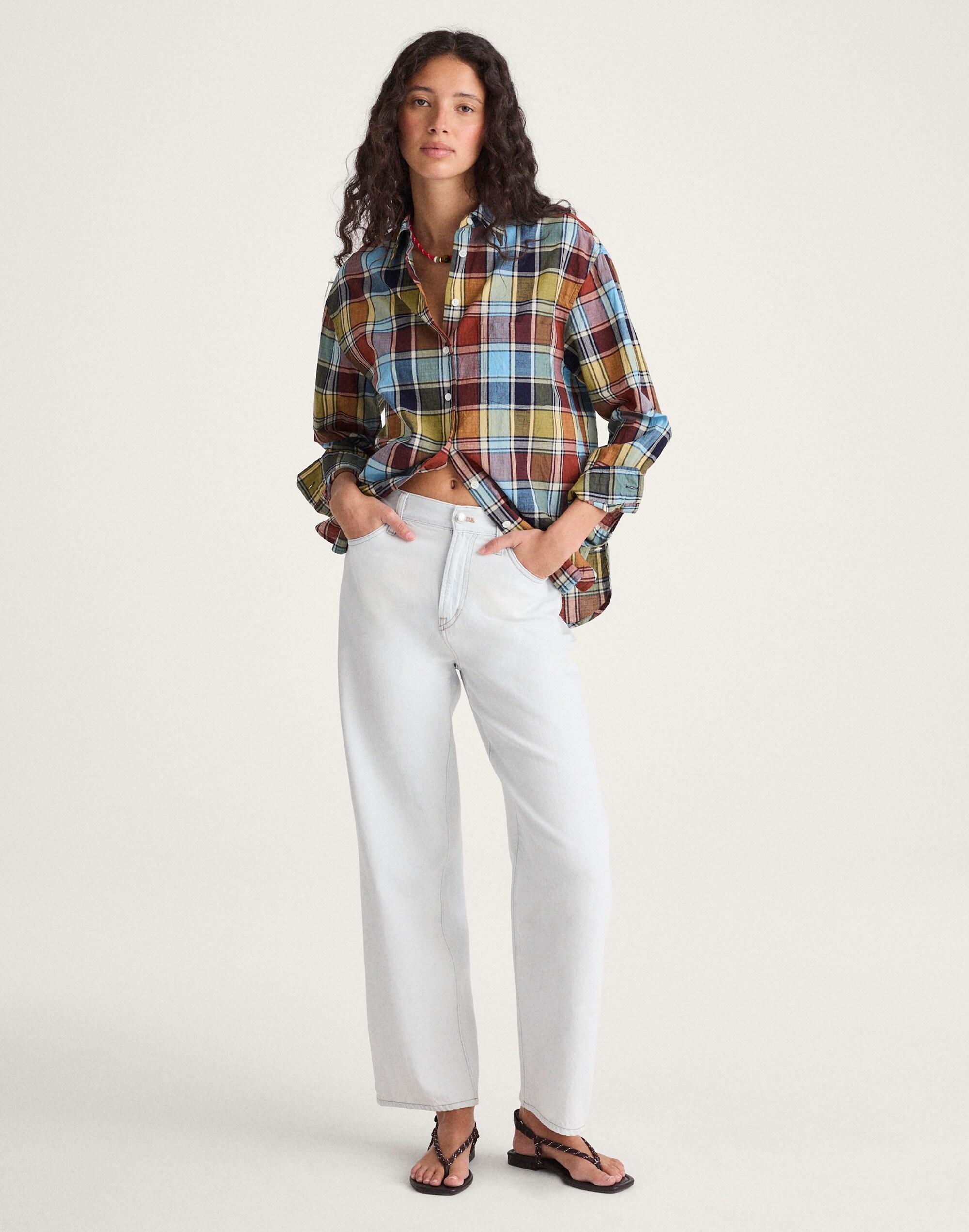 The Perfect Vintage Wide-Leg Crop Jean in Airy Denim
