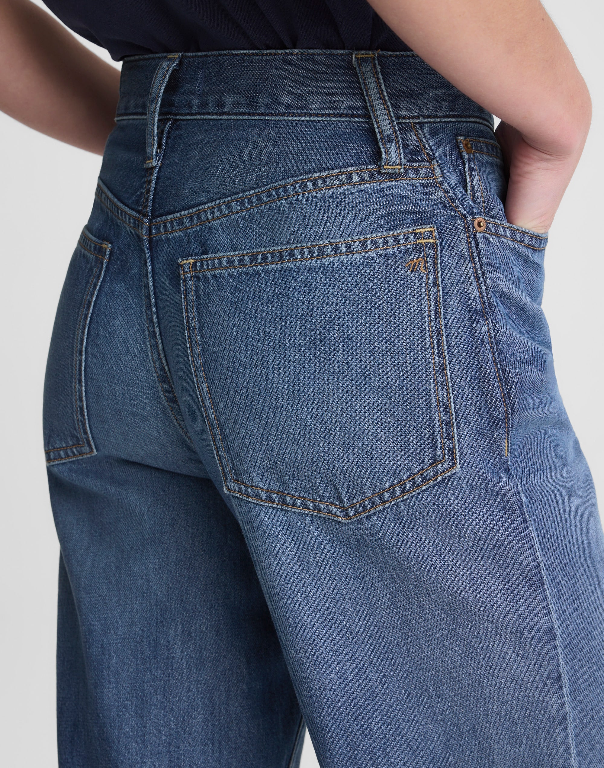 The Perfect Vintage Wide-Leg Crop Jean Airy Denim
