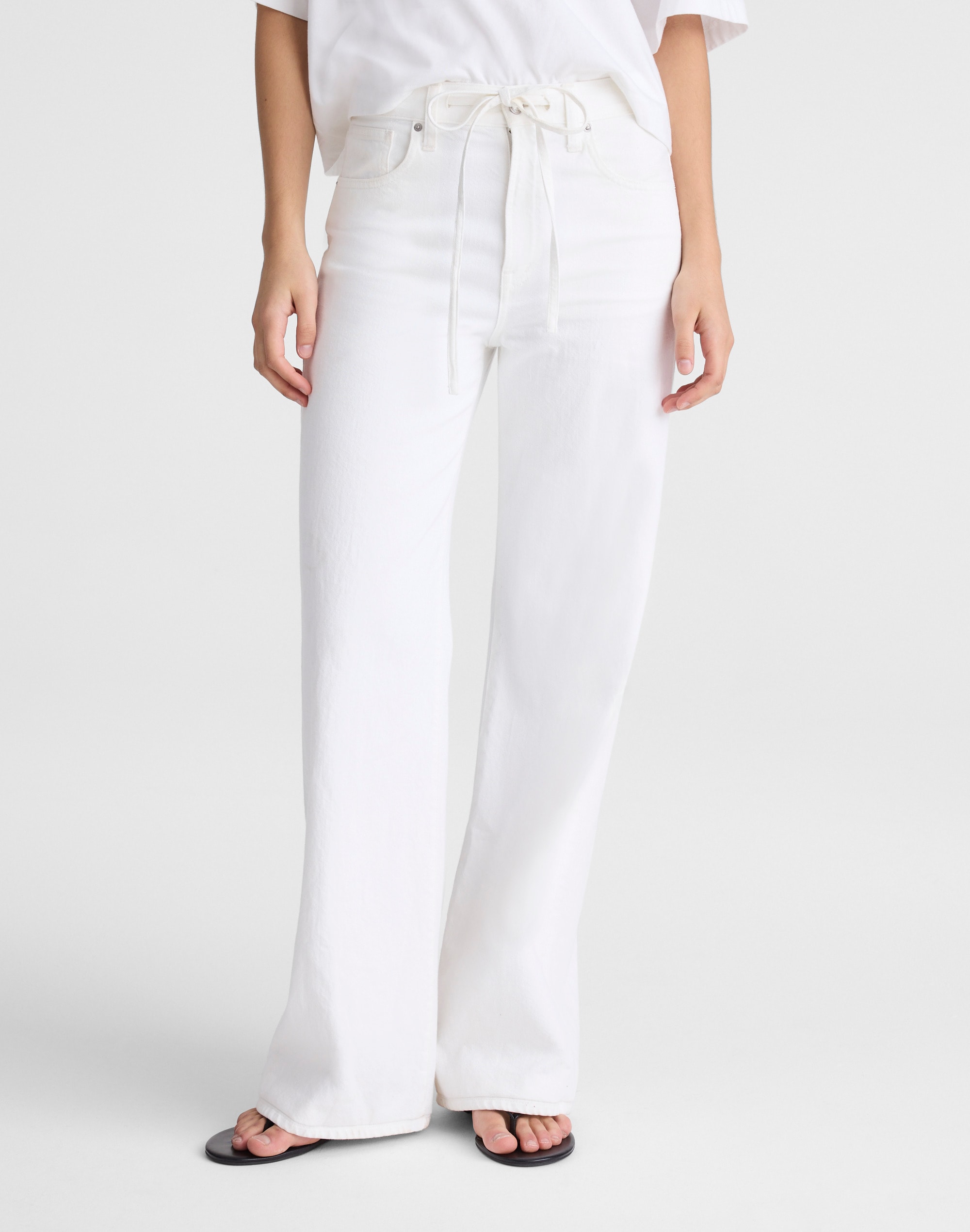 The Tall Ultimate Wide-Leg Jean in Tile White