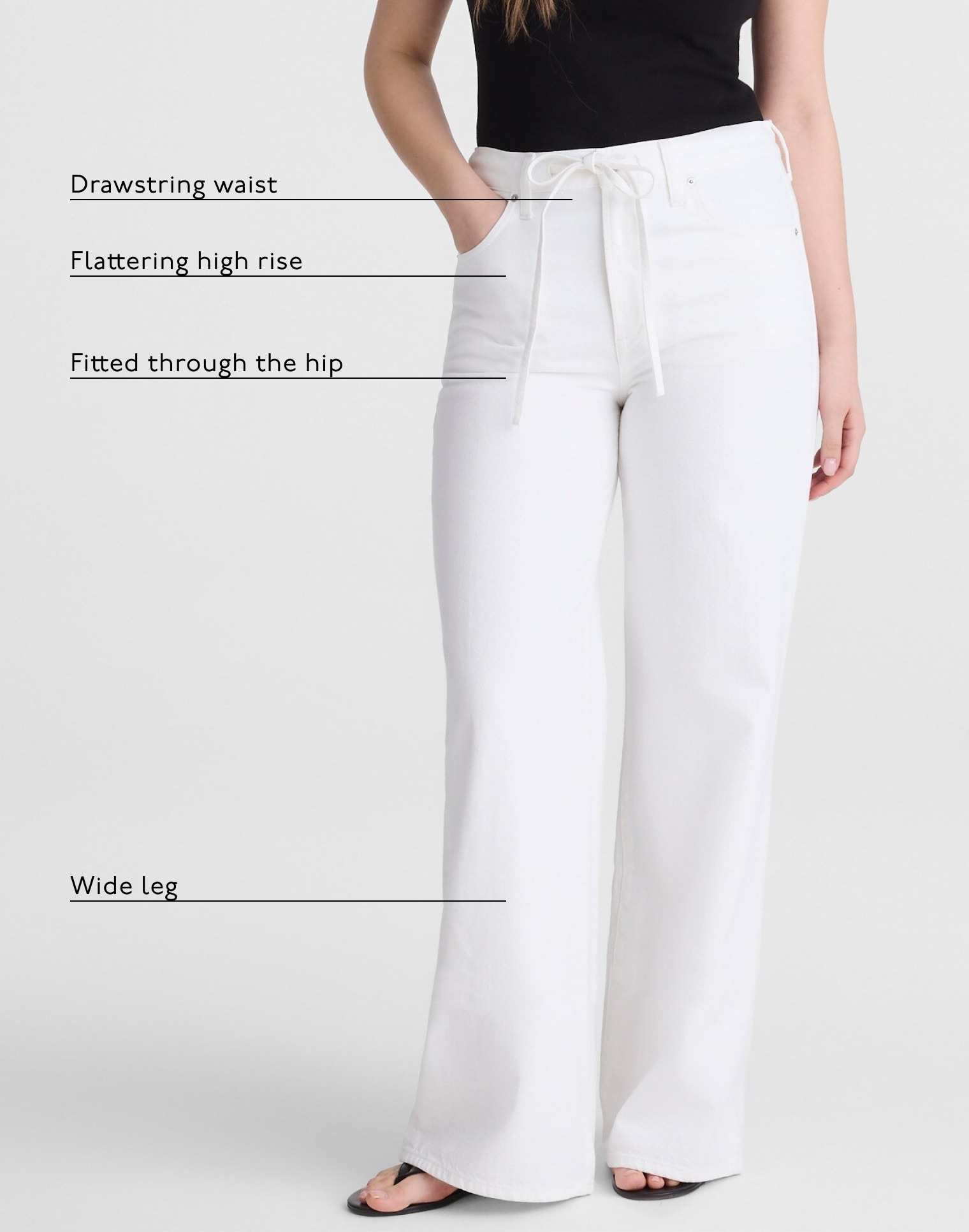 The Tall Ultimate Wide-Leg Jean in Tile White
