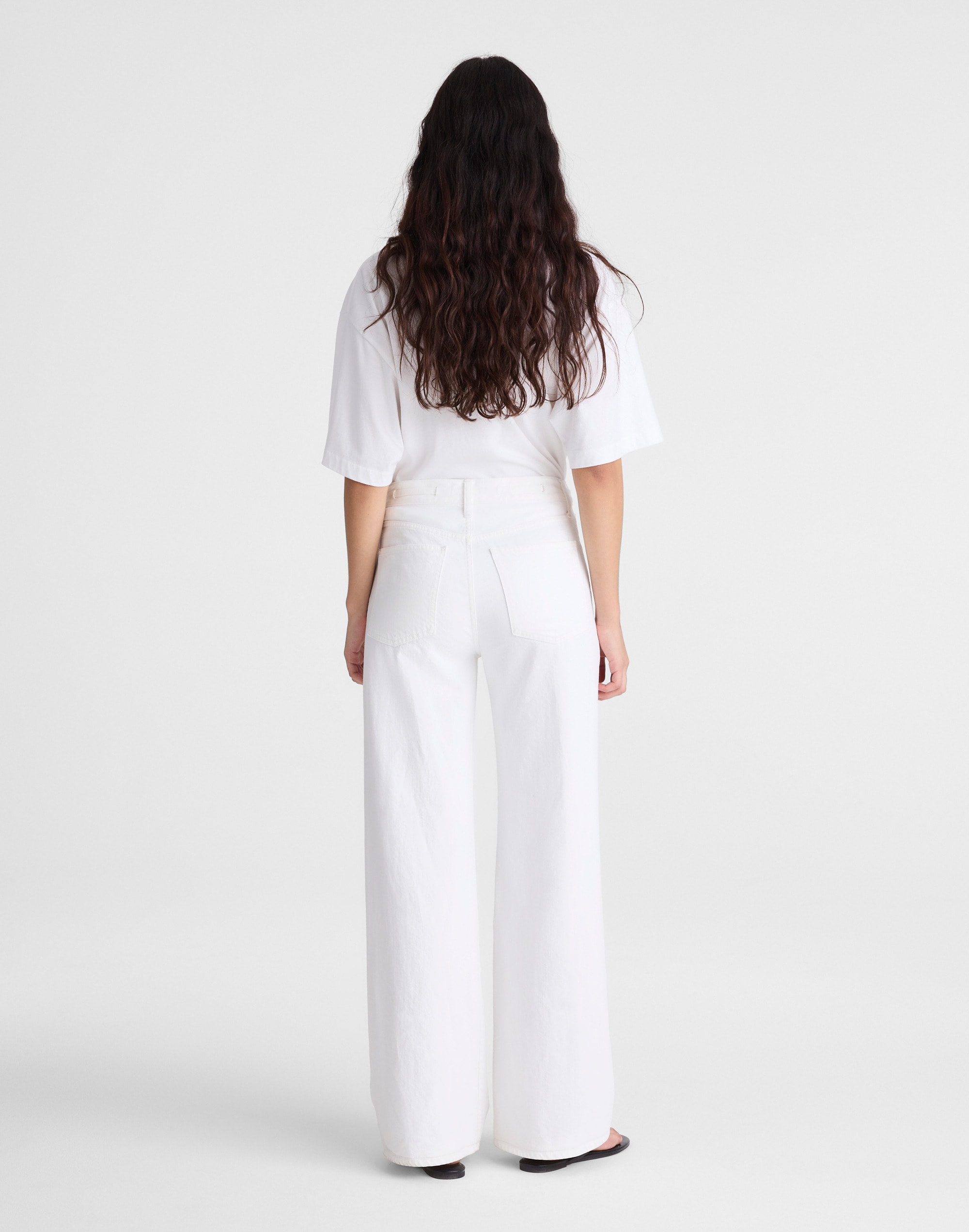 The Ultimate Wide-Leg Jean in Tile White