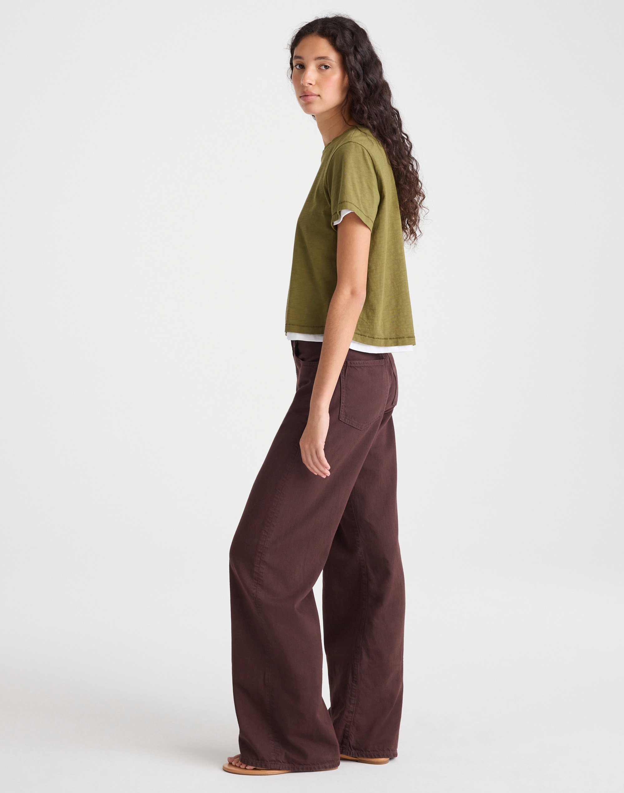 The Tall Ultimate Wide-Leg Jean in Airy Denim