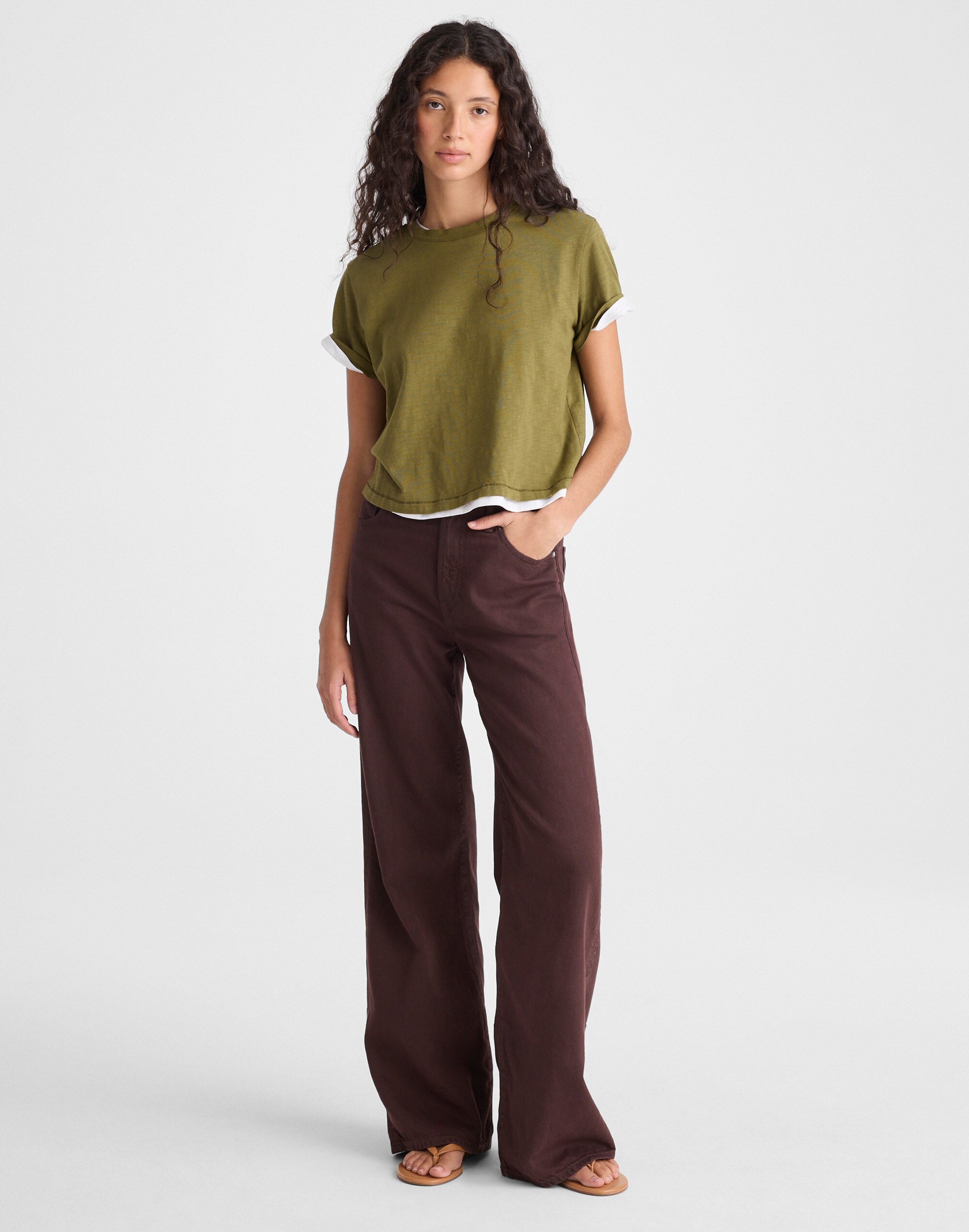 The Ultimate Wide-Leg Jean in Airy Denim