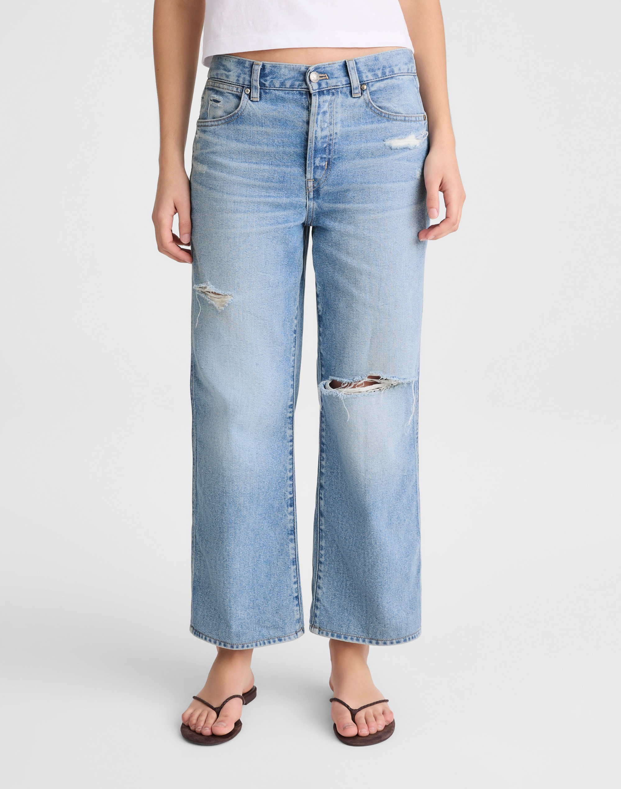 Low-Slung Baggy Crop Jean