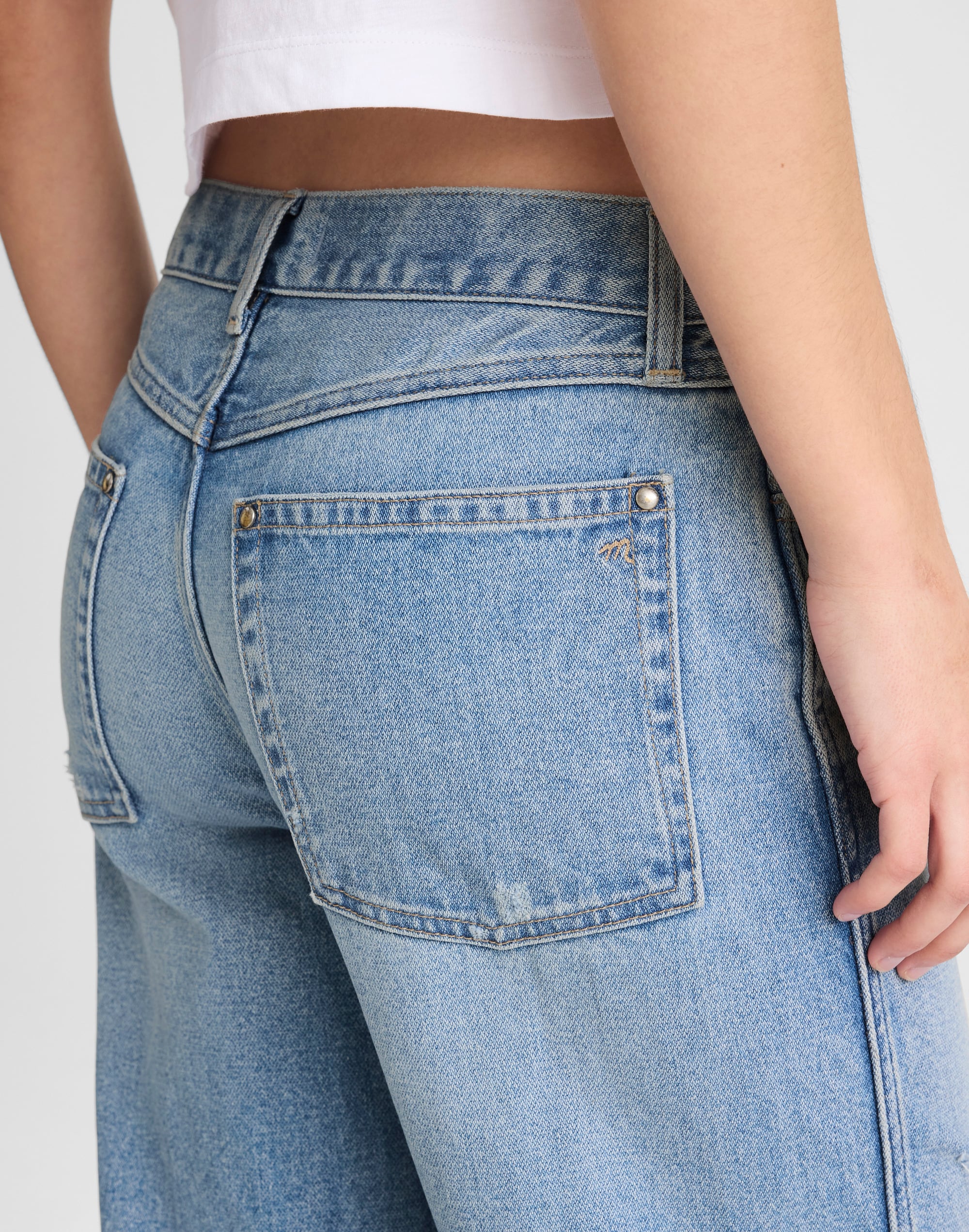 Low-Slung Baggy Crop Jean
