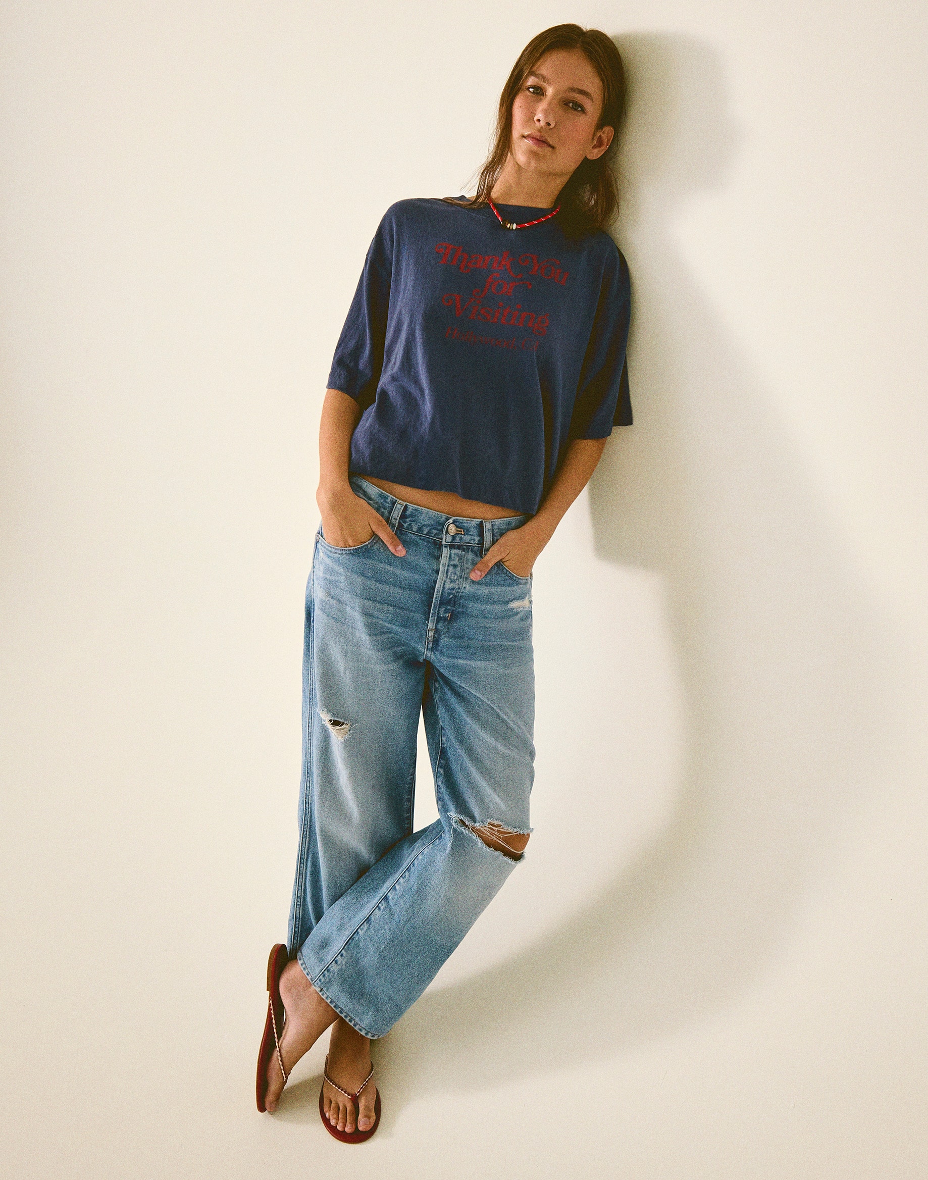 Low-Slung Baggy Crop Jean