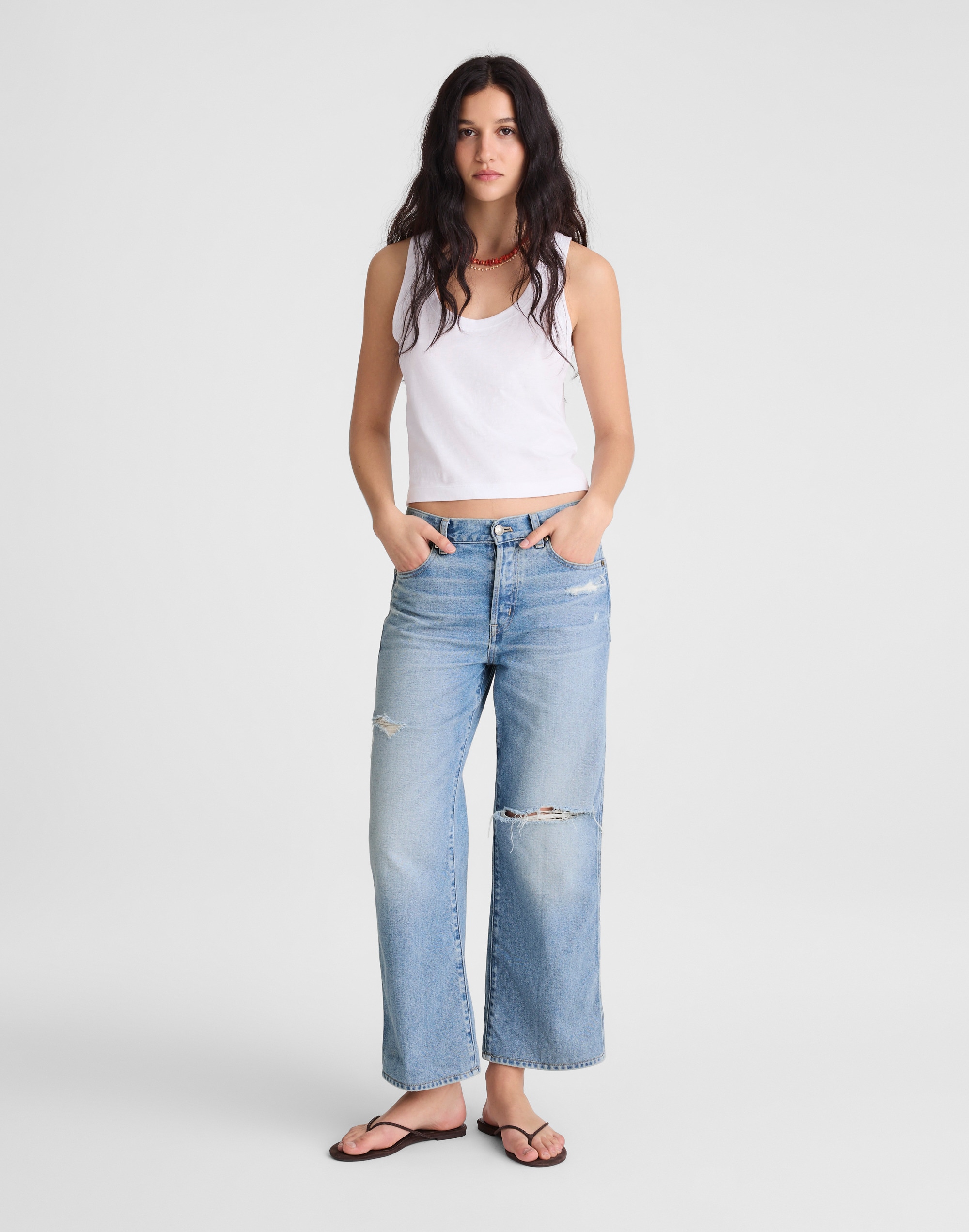 Low-Slung Baggy Crop Jean