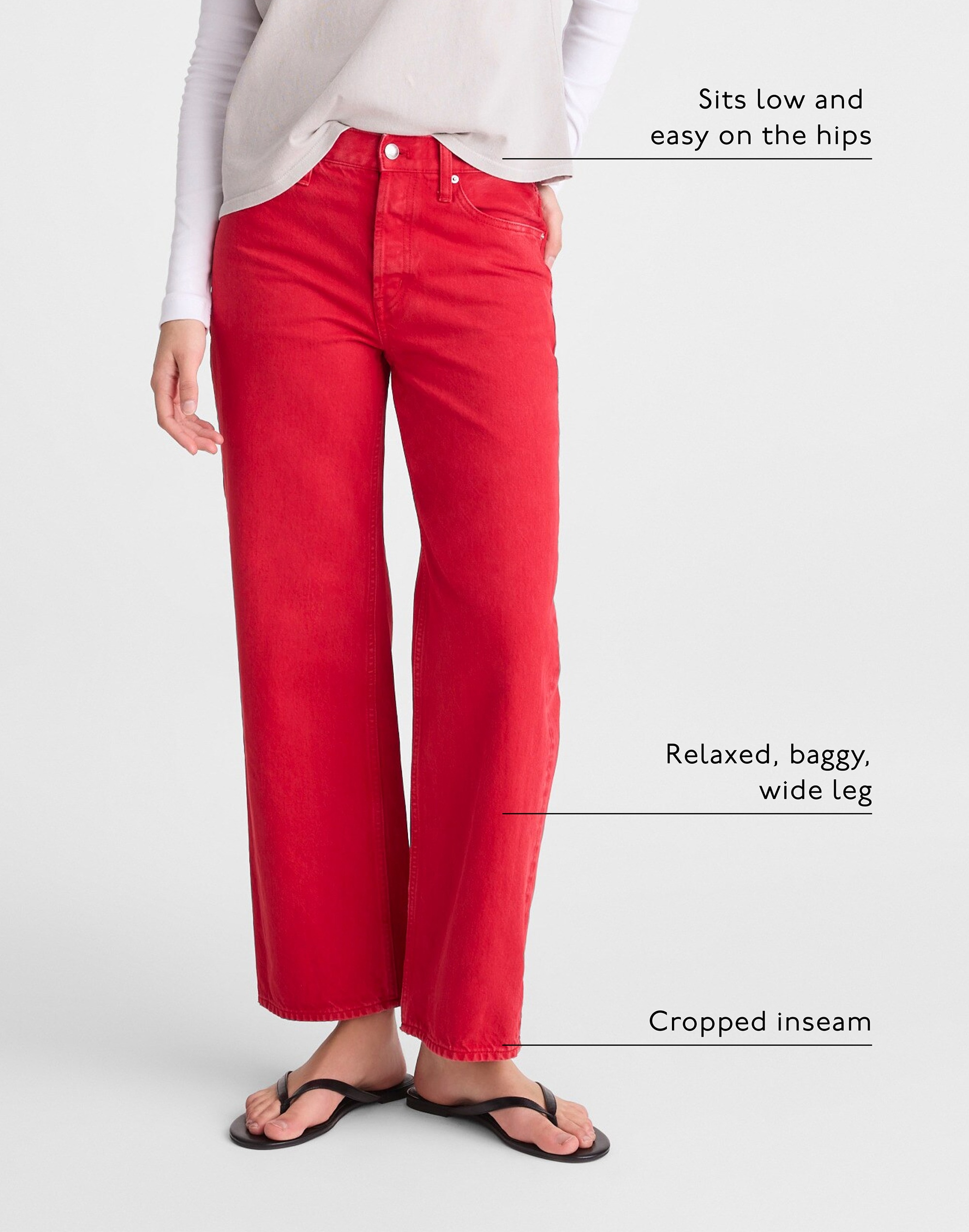 Low-Slung Baggy Crop Jean