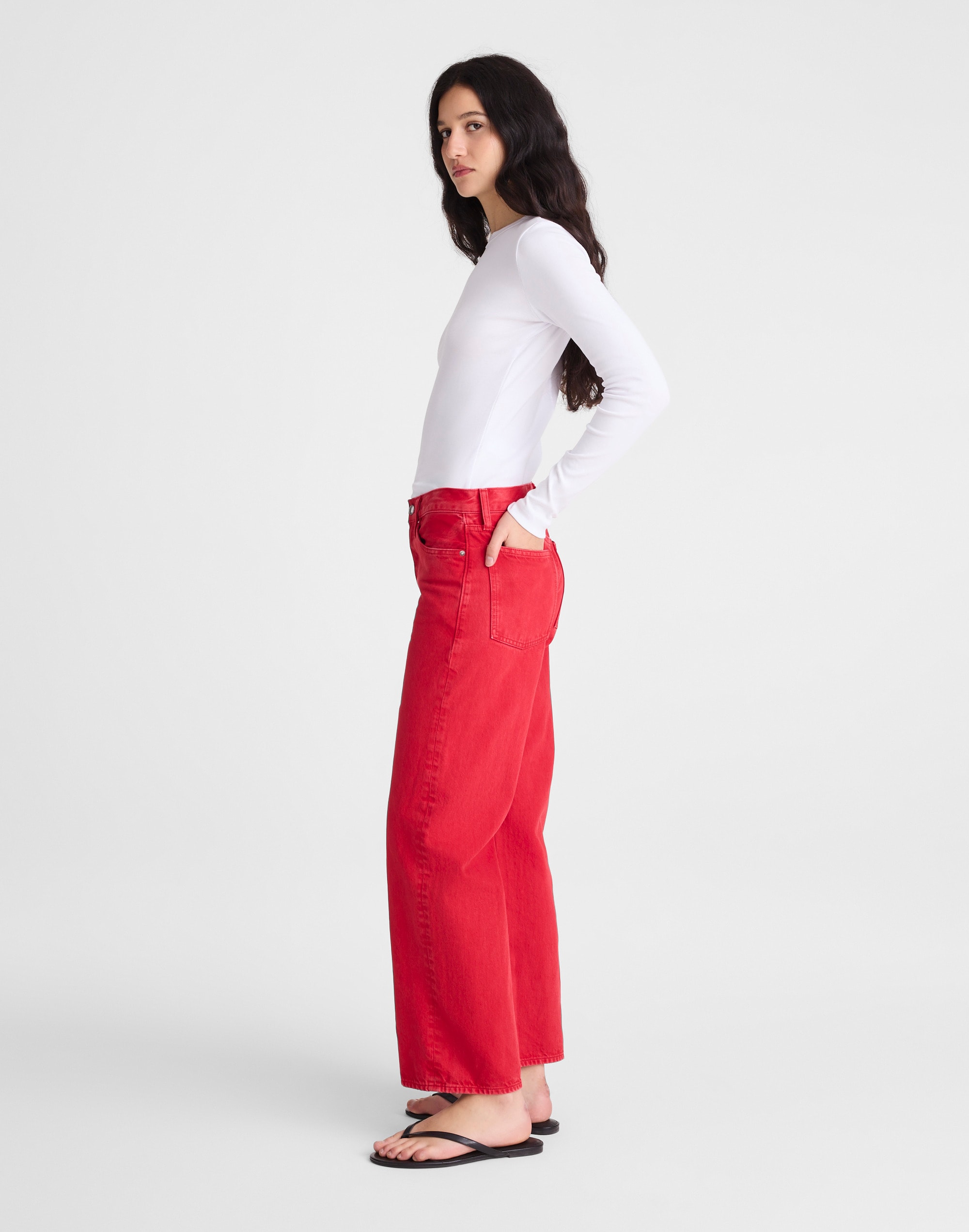 Low-Slung Baggy Crop Jean