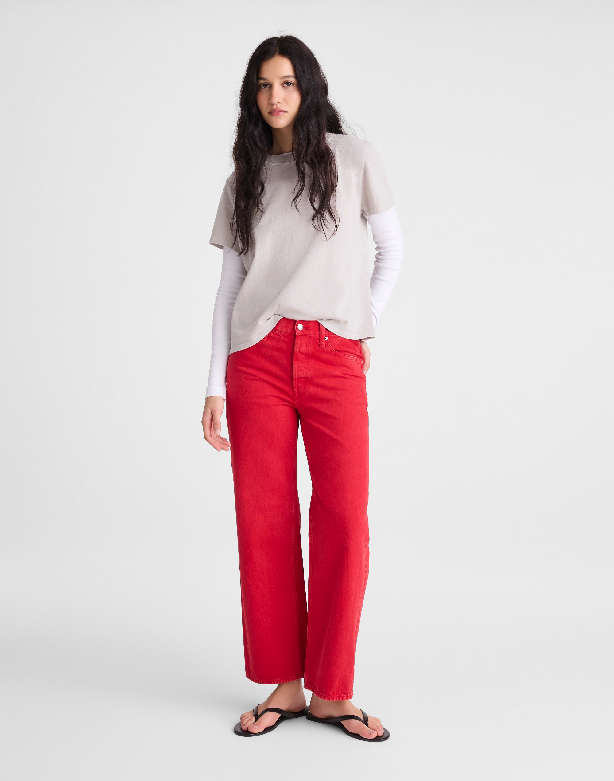Low-Slung Baggy Crop Jean