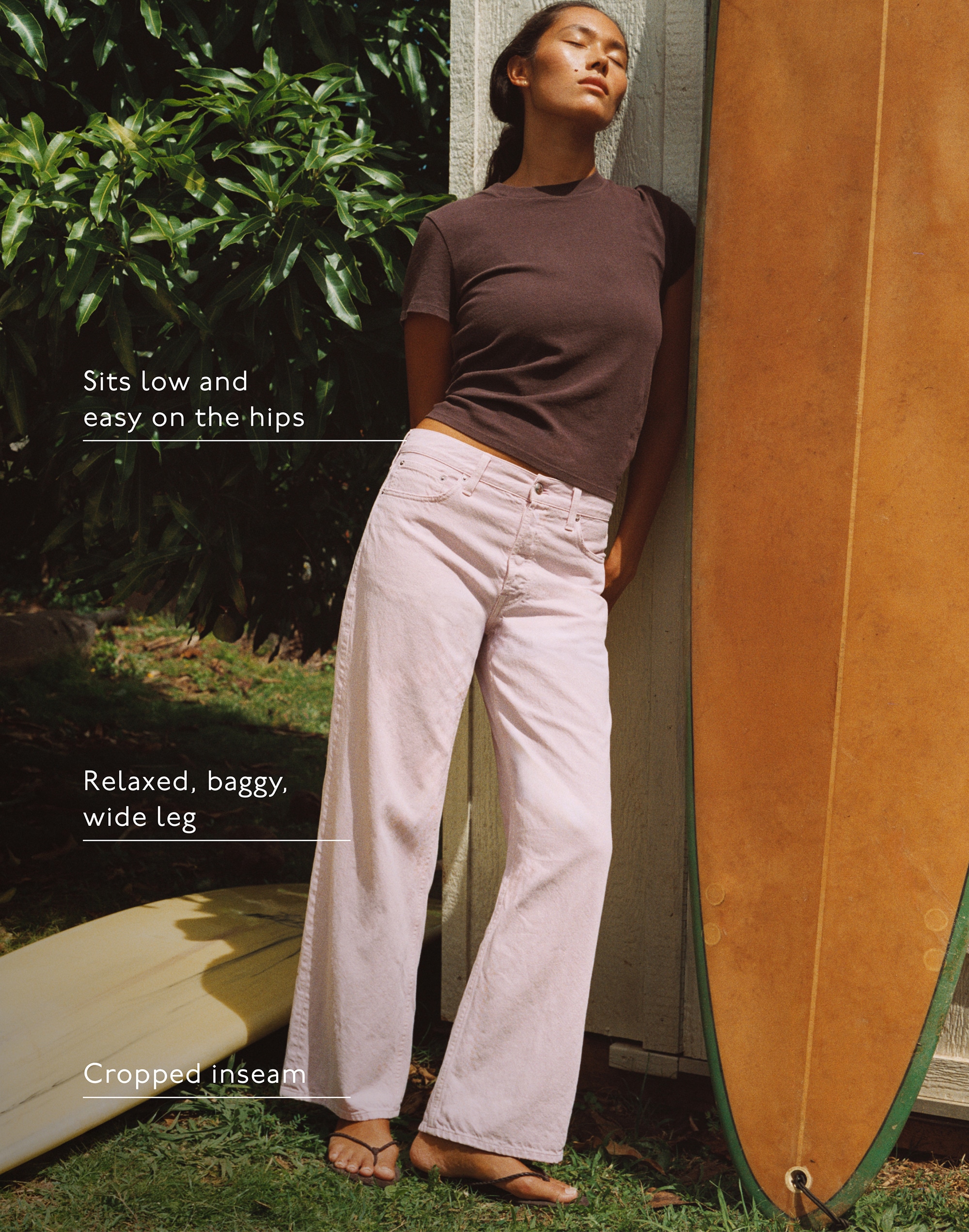 Low-Slung Baggy Crop Jean