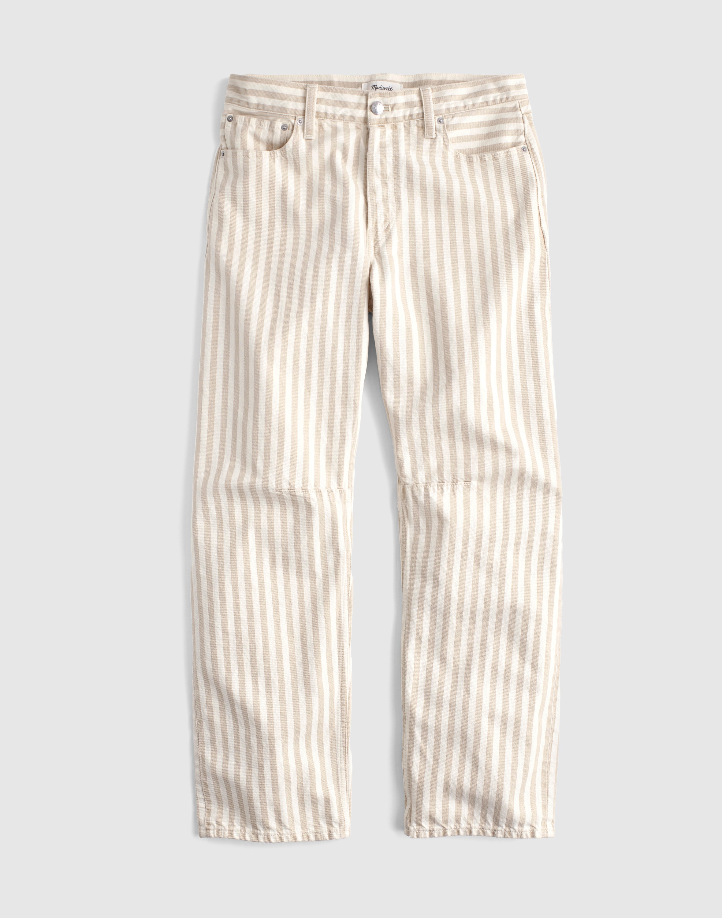 Pieced Barrel-Leg Jeans