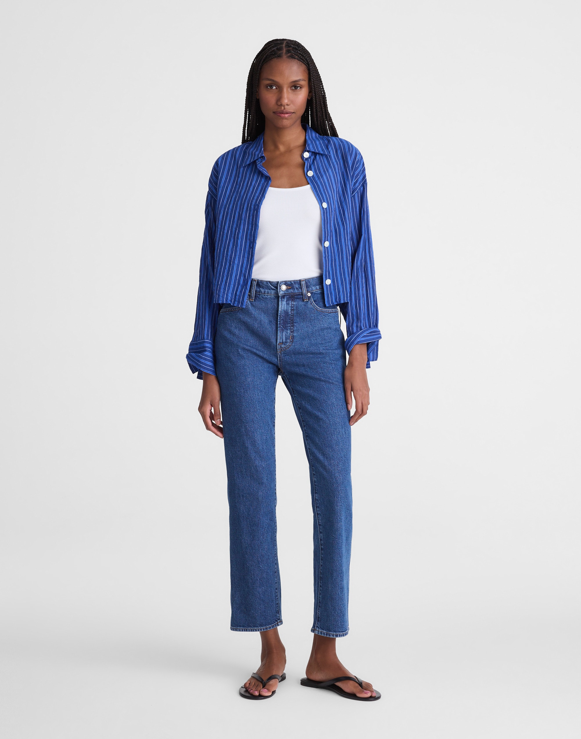 The Longline Straight Crop Jean