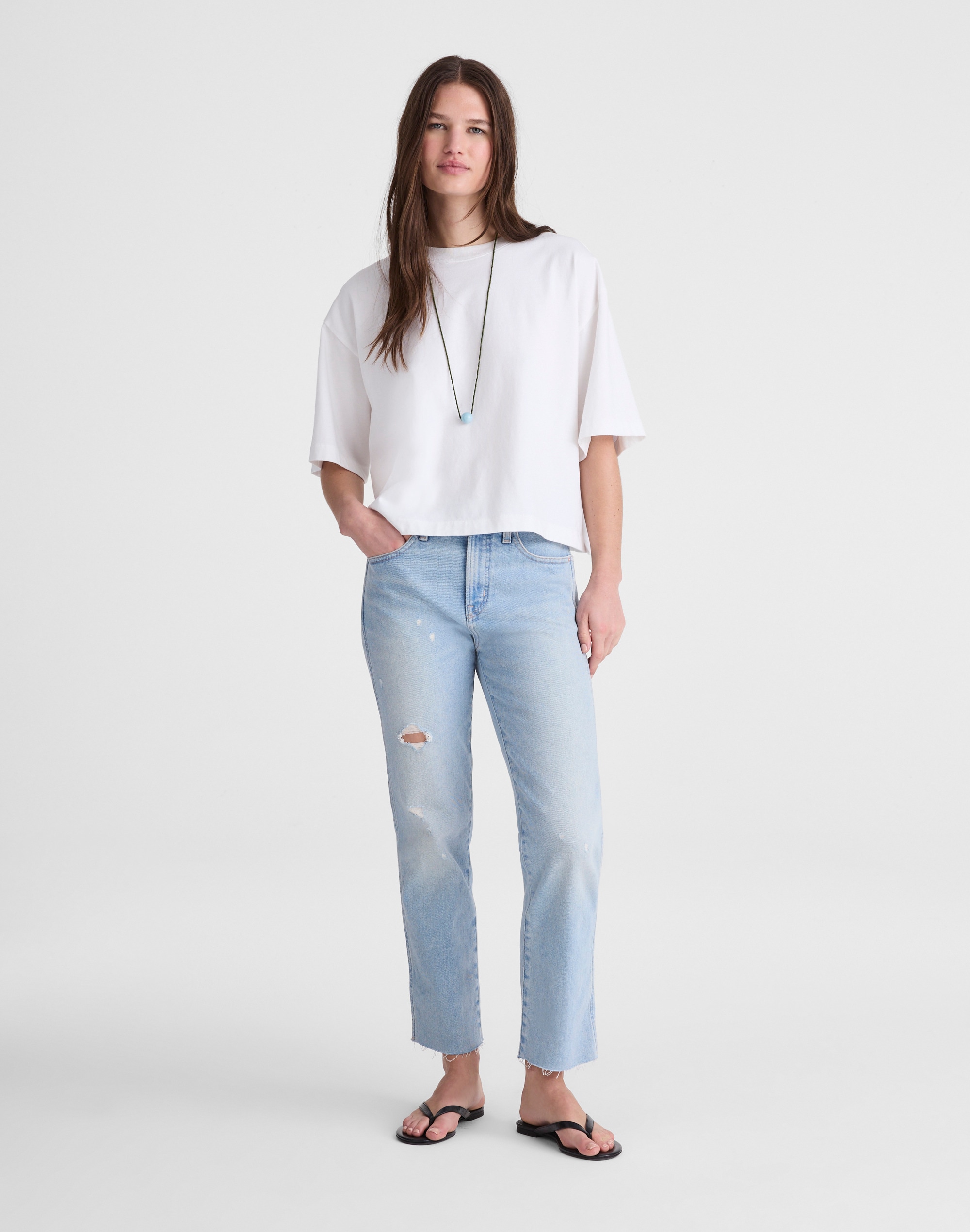 The Longline Straight Crop Jean