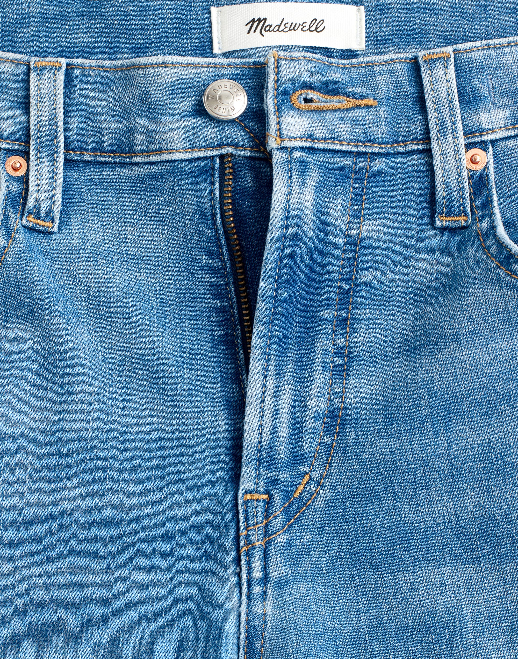 The Flare Crop Jean in Super Stretch Denim