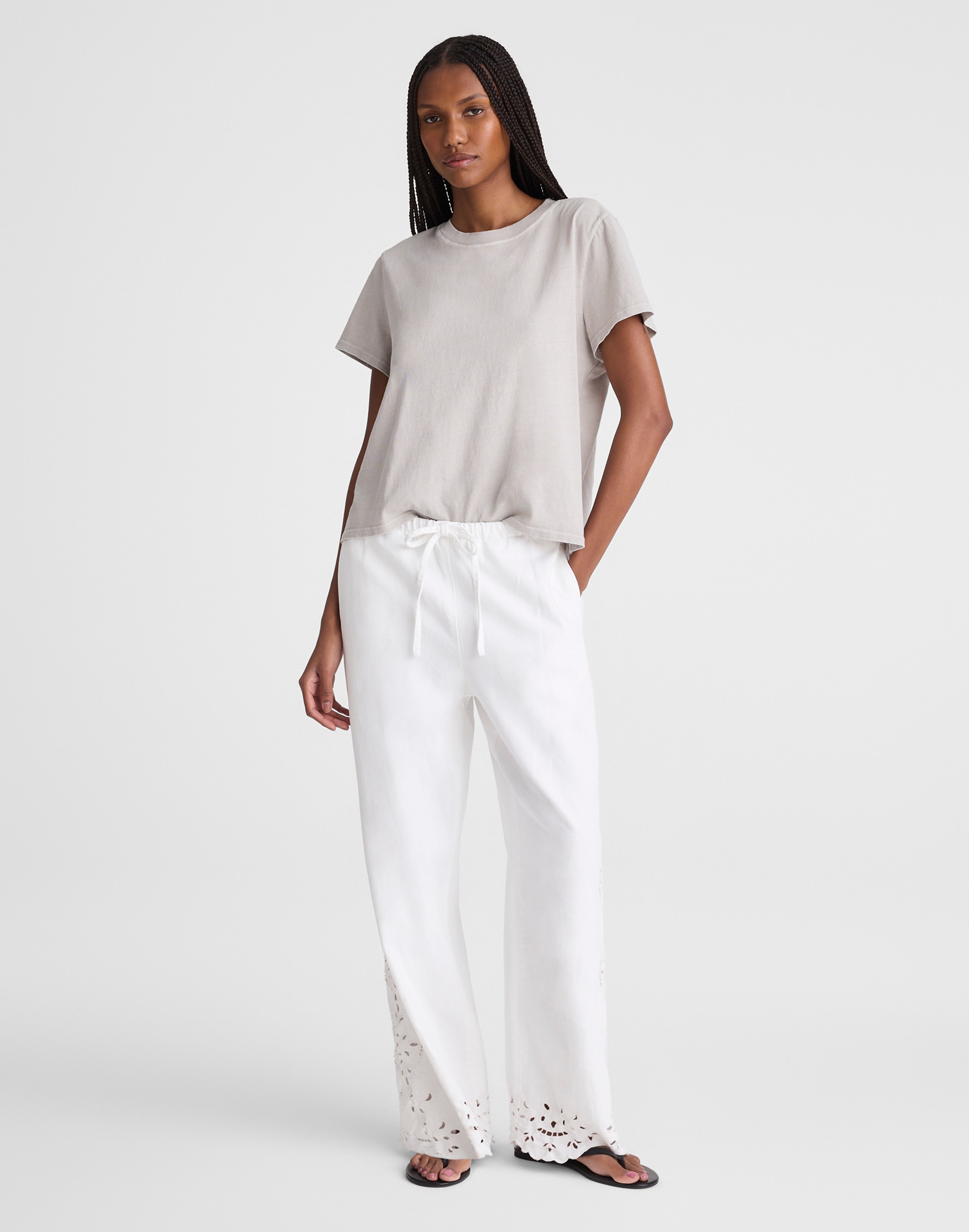 Pull-On Jeans in Airy Denim