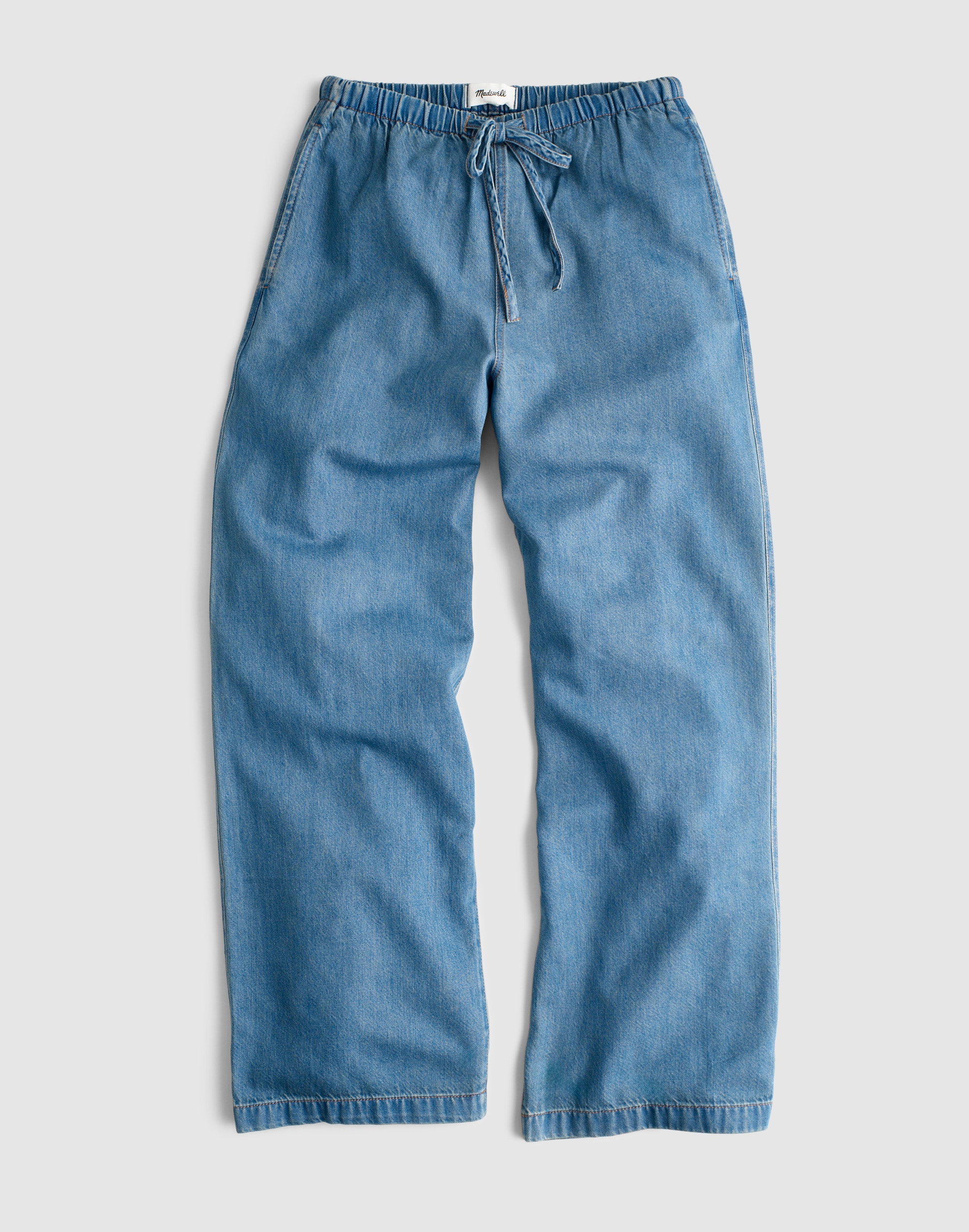 Pull-On Pants in Airy Denim