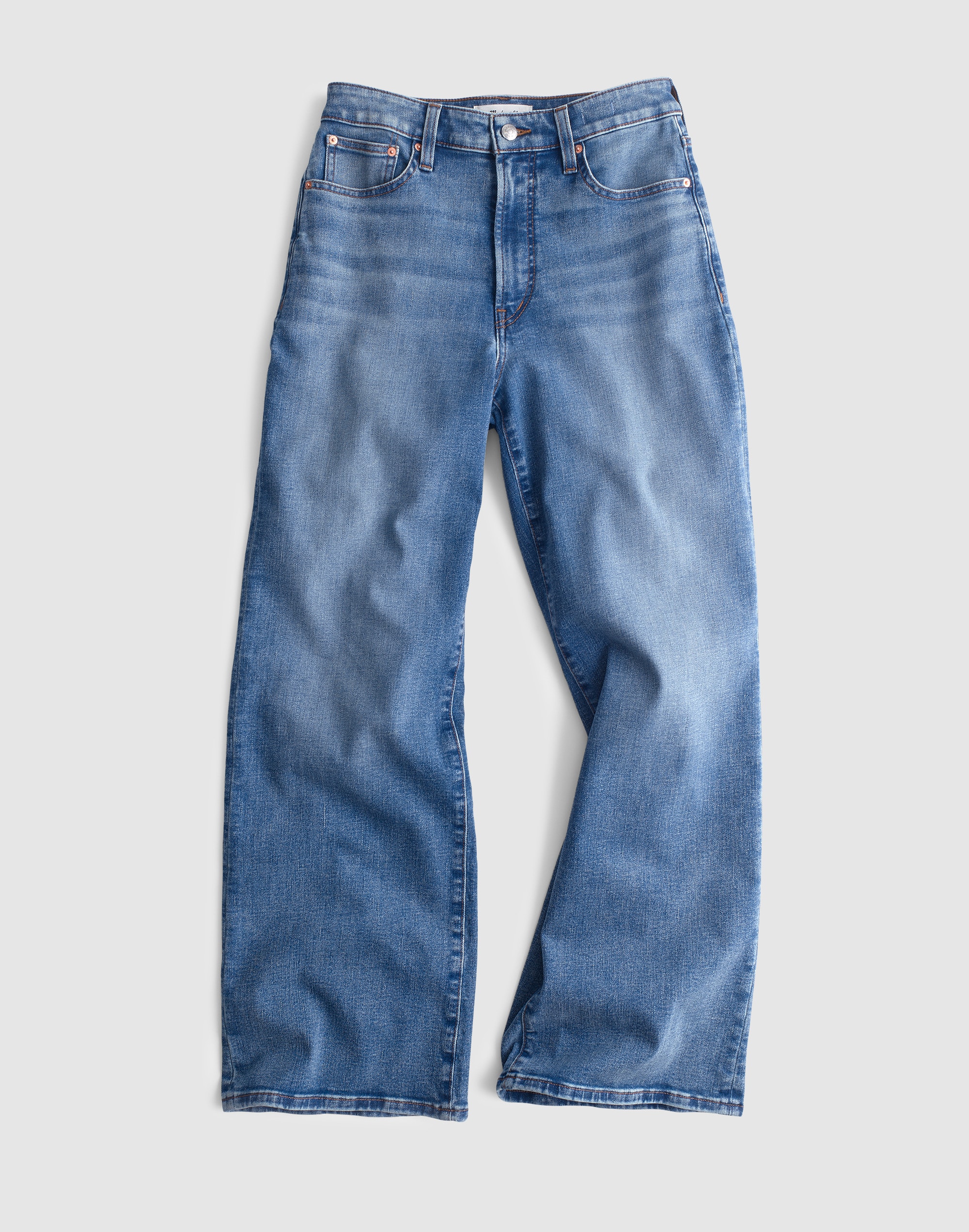 The Curvy Wide-Leg Crop Jean in Super Stretch Denim