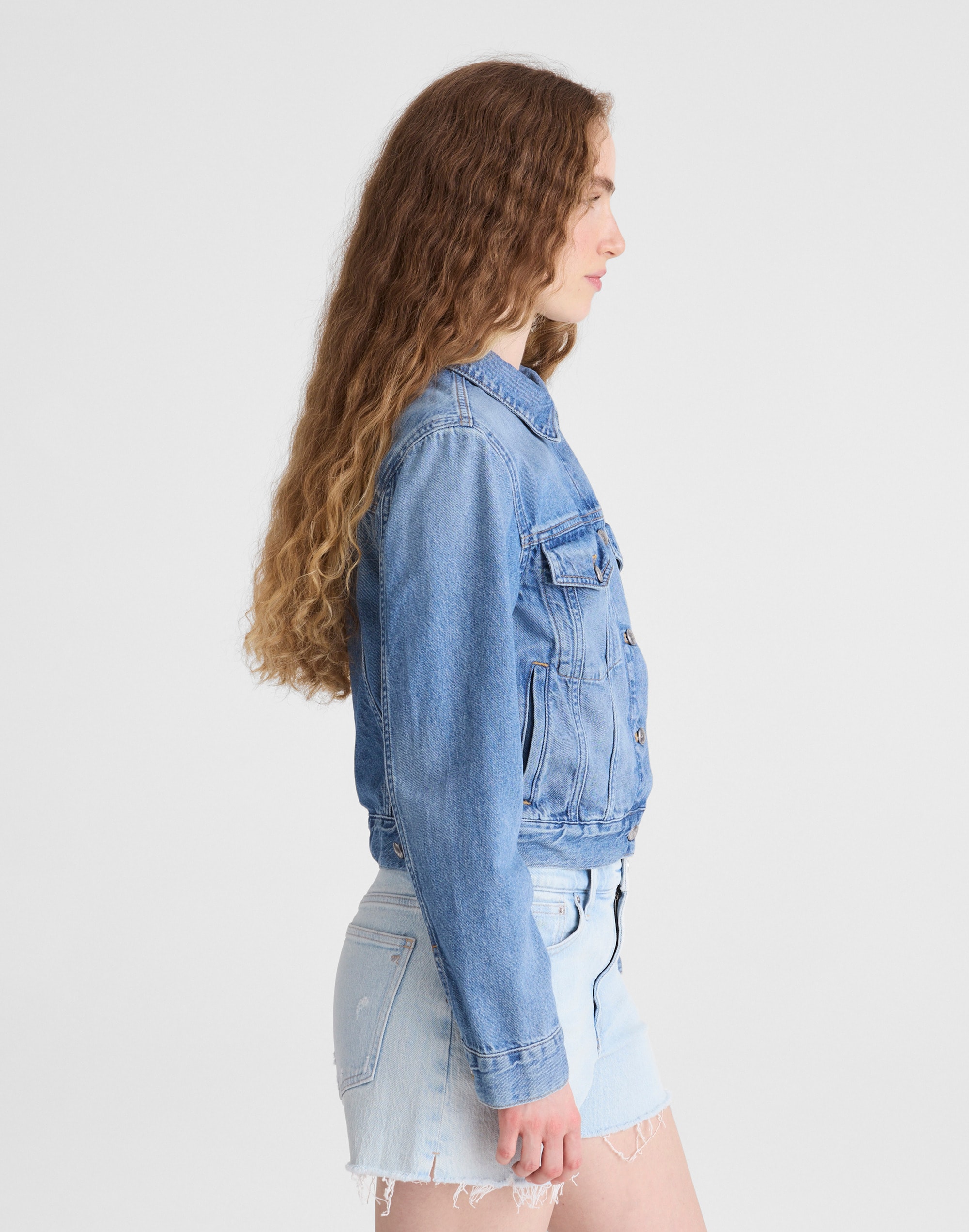 Denim Shrunken Trucker Jacket