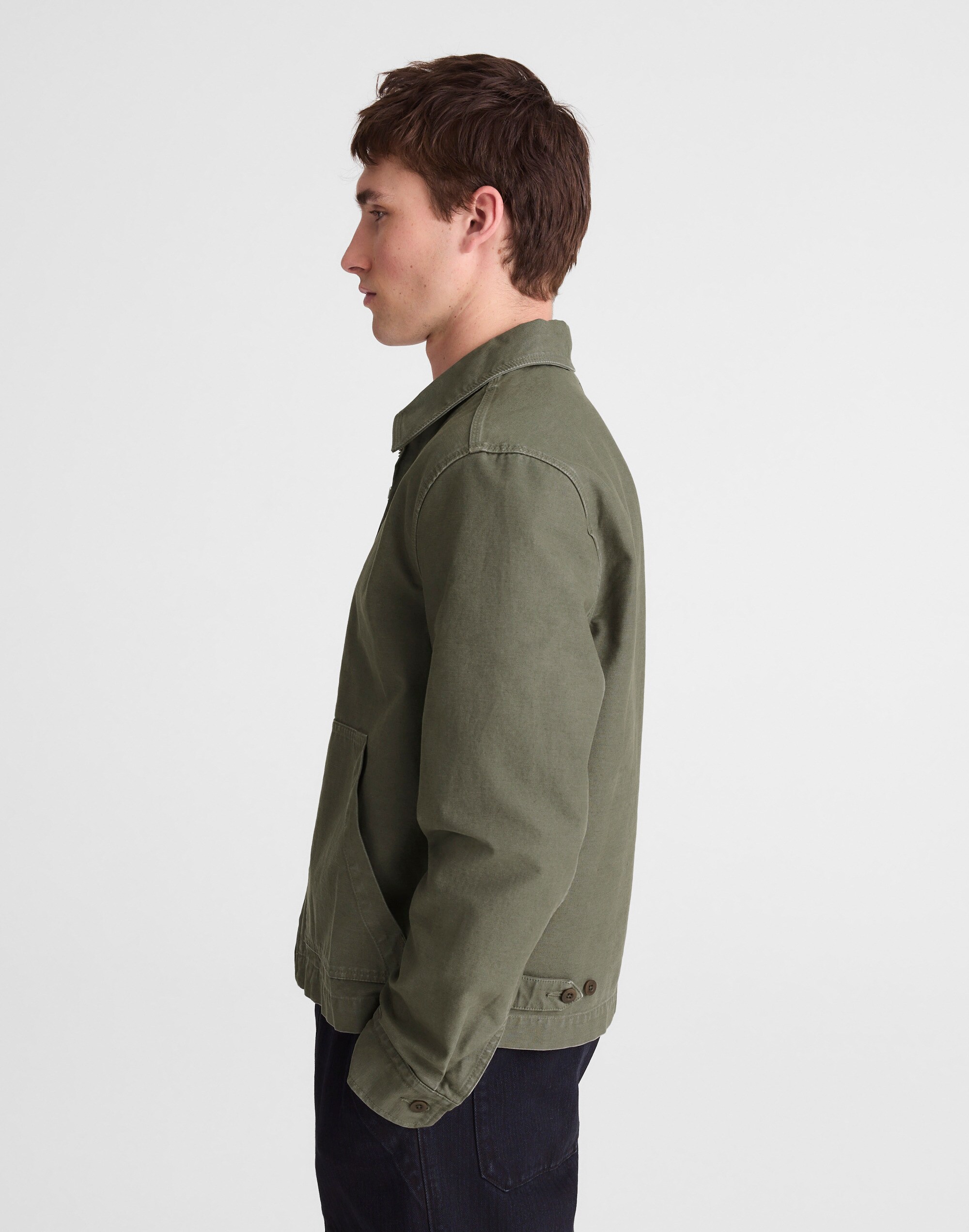 Service Jacket in Reverse Sateen