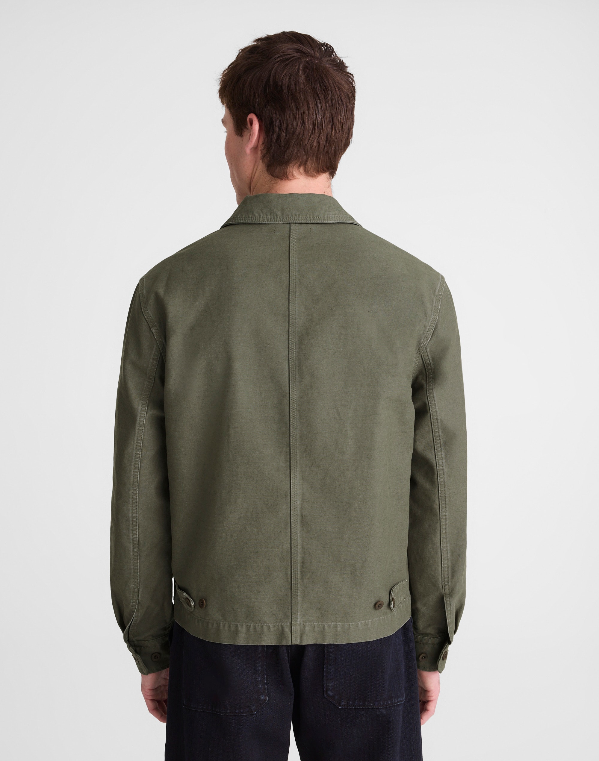 Service Jacket in Reverse Sateen