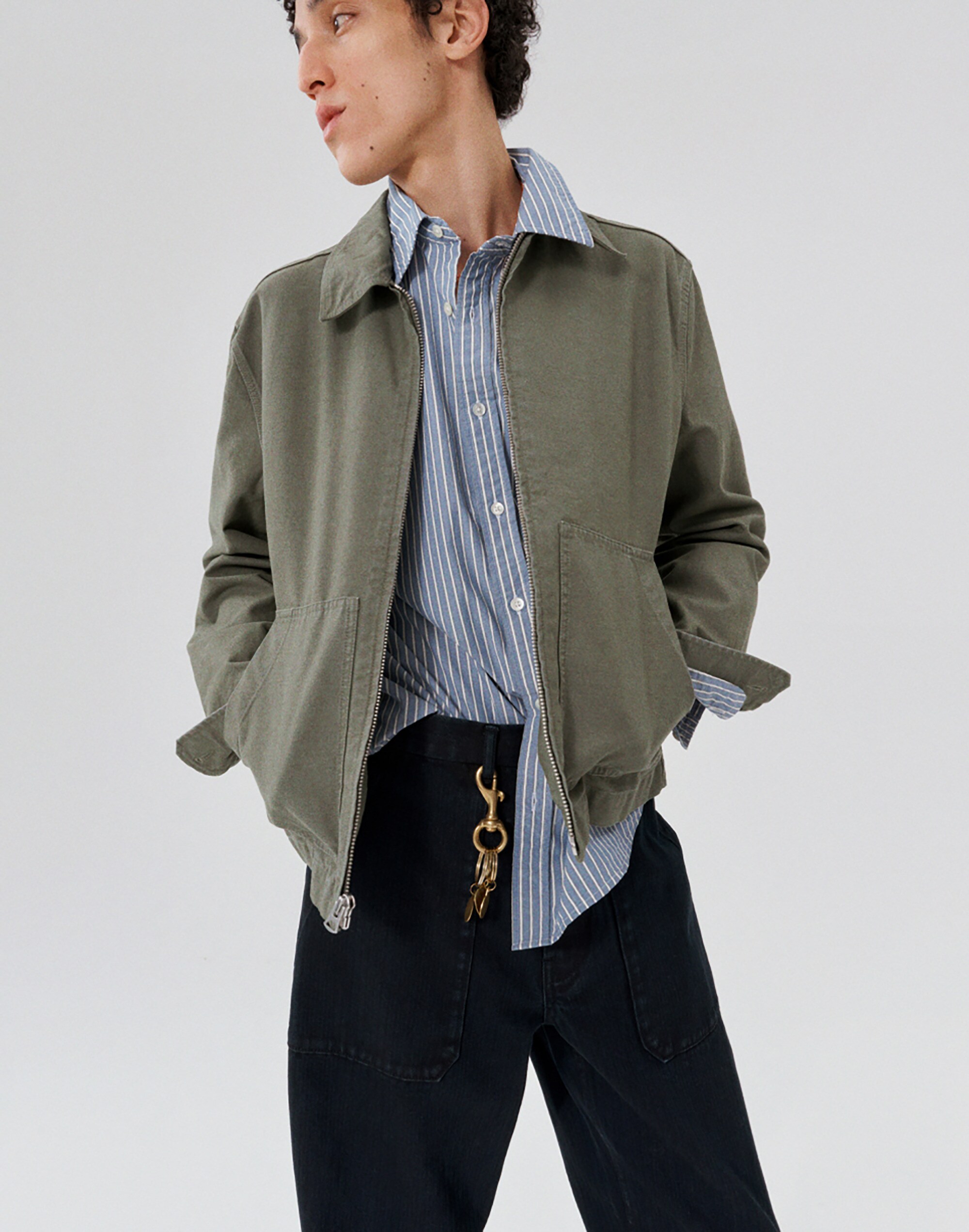 Service Jacket in Reverse Sateen